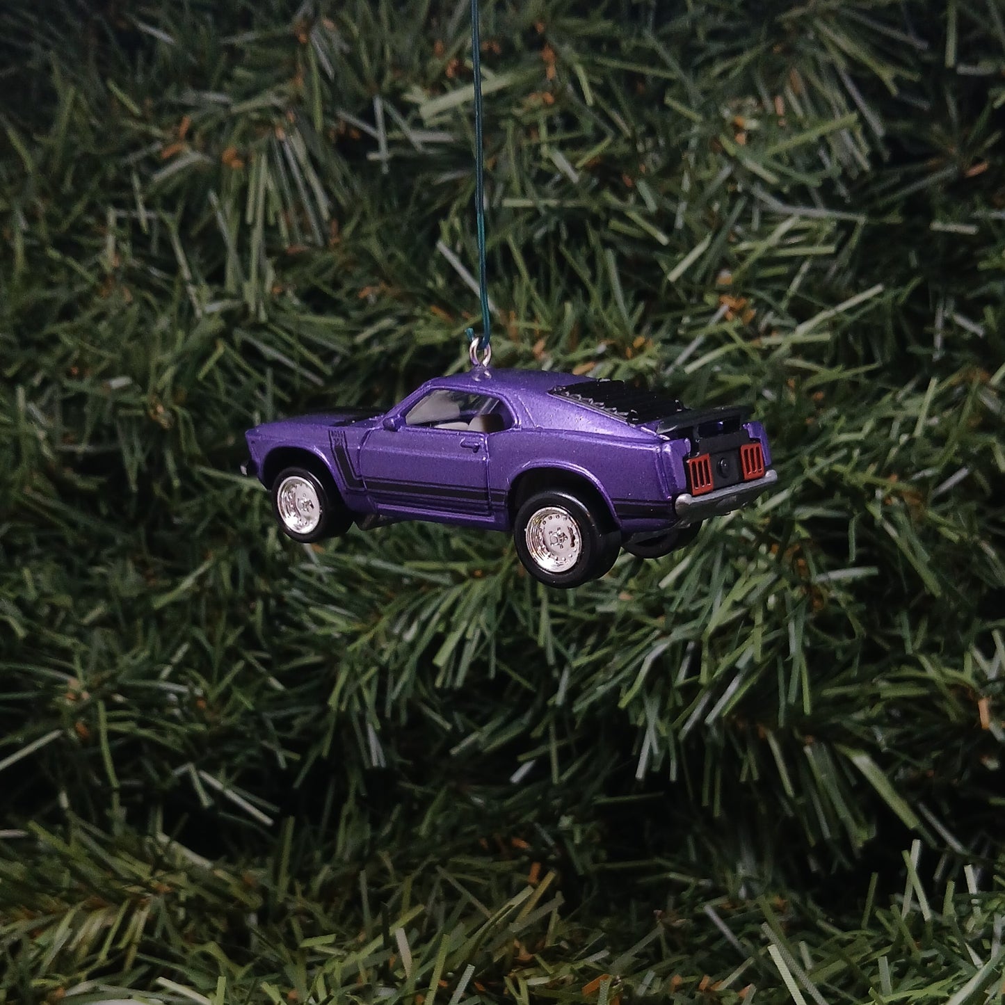 Ford 1970 Mustang Ornament Christmas Gift Boss 302 Xmas Tree Decoration Purple