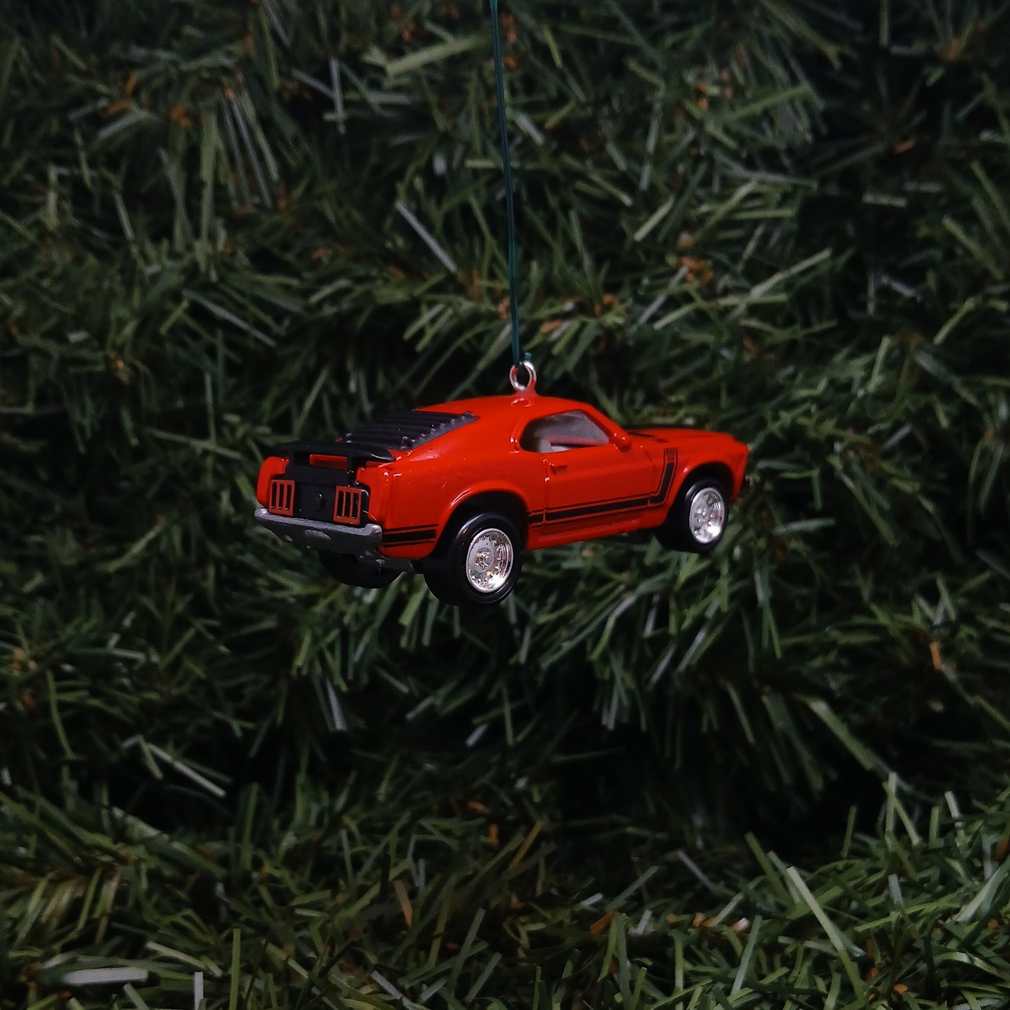 Ford 1970 Mustang Ornament Christmas Gift Boss 302 Xmas Tree Decoration Red