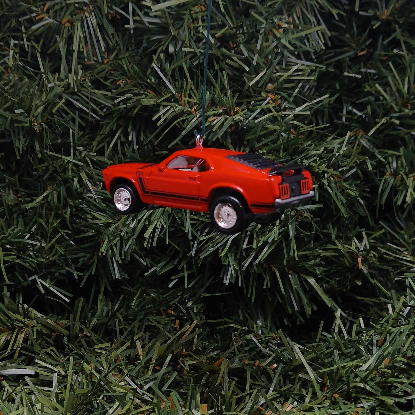 Ford 1970 Mustang Ornament Christmas Gift Boss 302 Xmas Tree Decoration Red