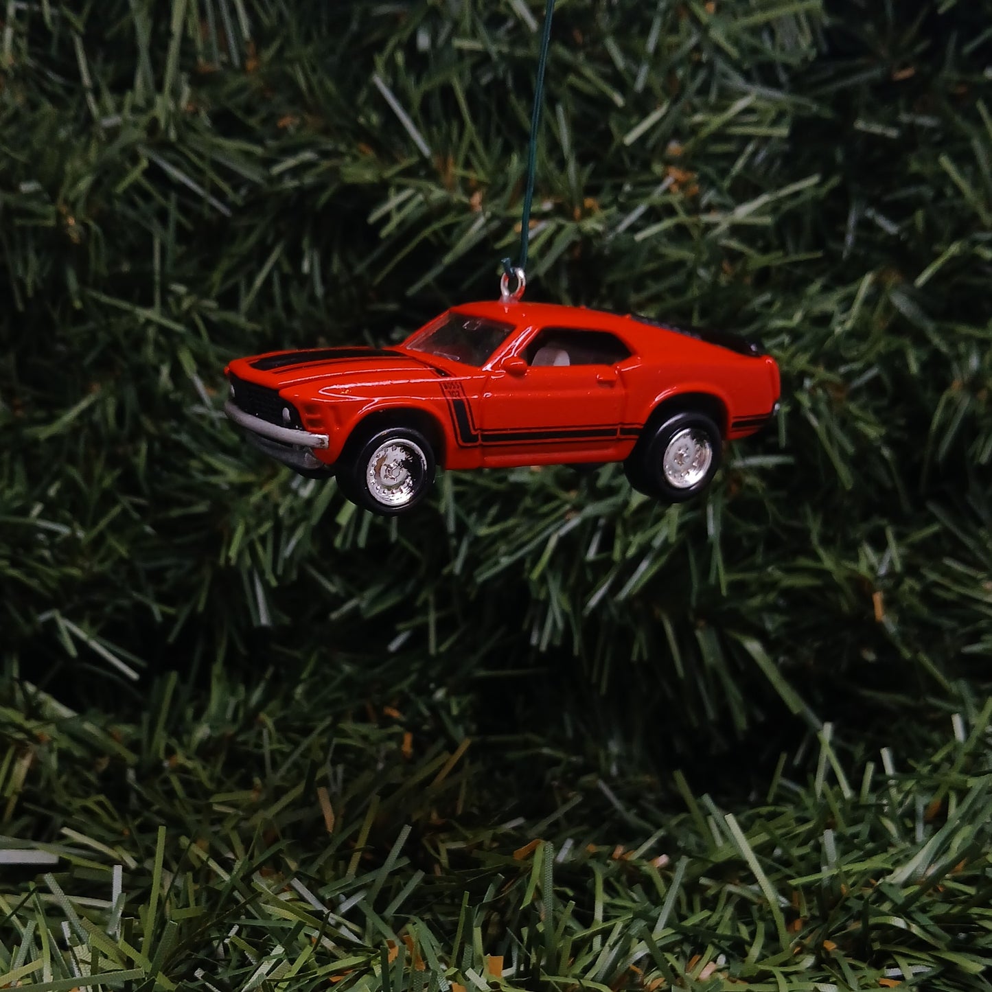 Ford 1970 Mustang Ornament Christmas Gift Boss 302 Xmas Tree Decoration Red