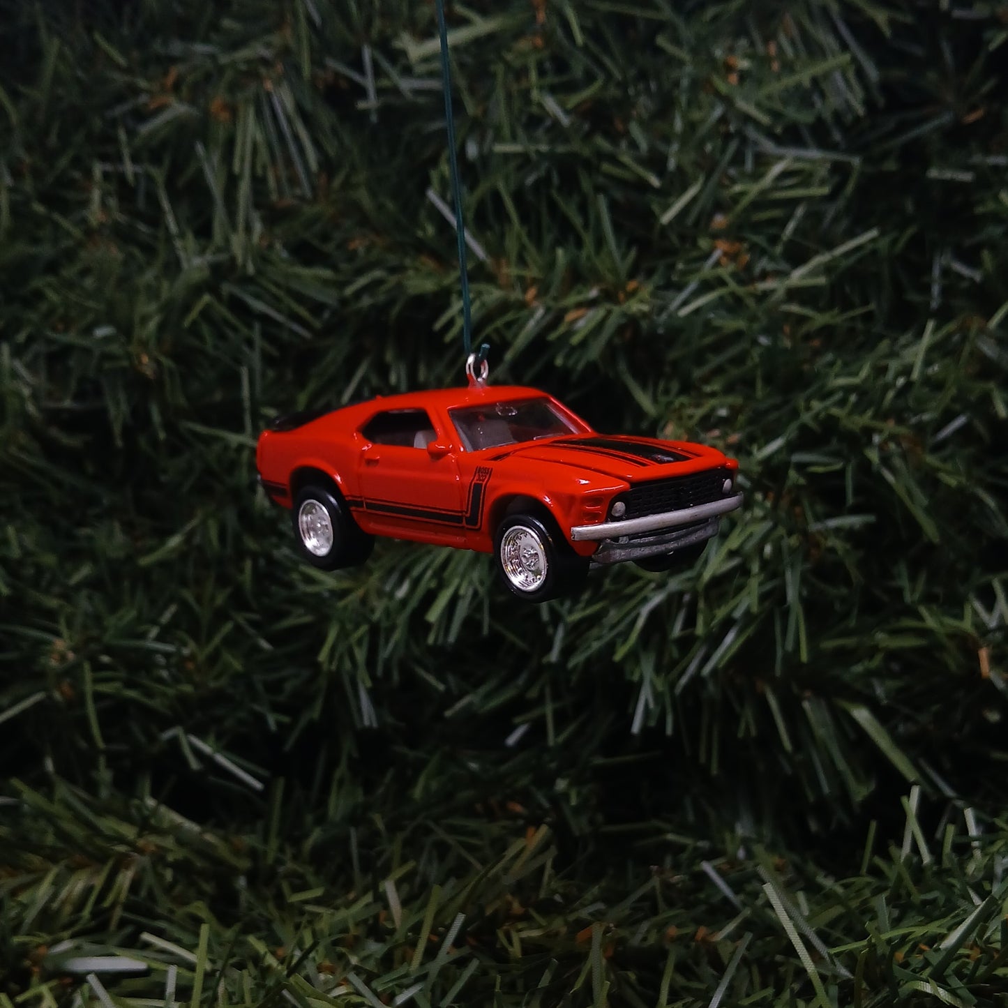 Ford 1970 Mustang Ornament Christmas Gift Boss 302 Xmas Tree Decoration Red
