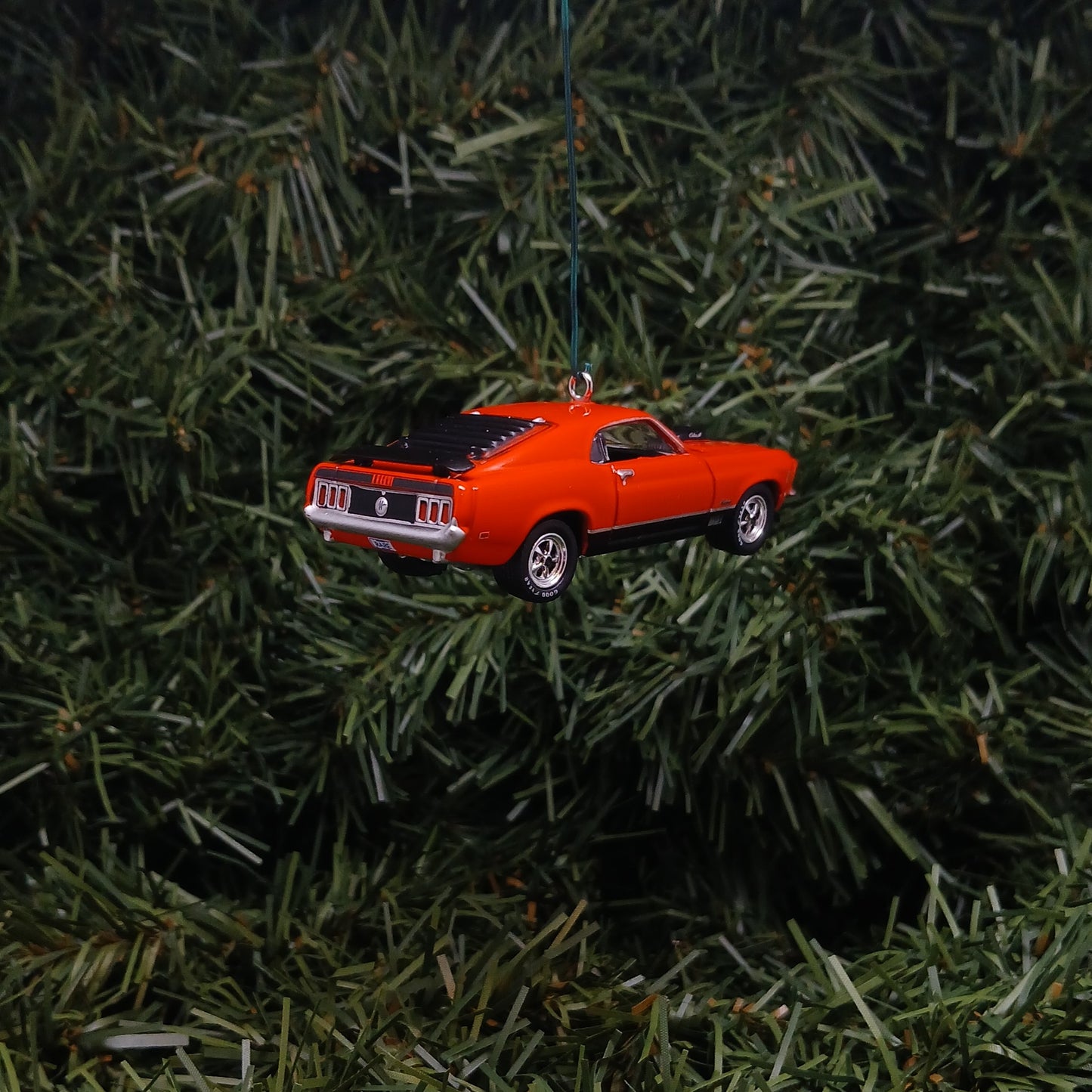 Ford 1970 Mustang Mach 1 Ornament Christmas Gift Xmas Tree Decoration Calyso Coral