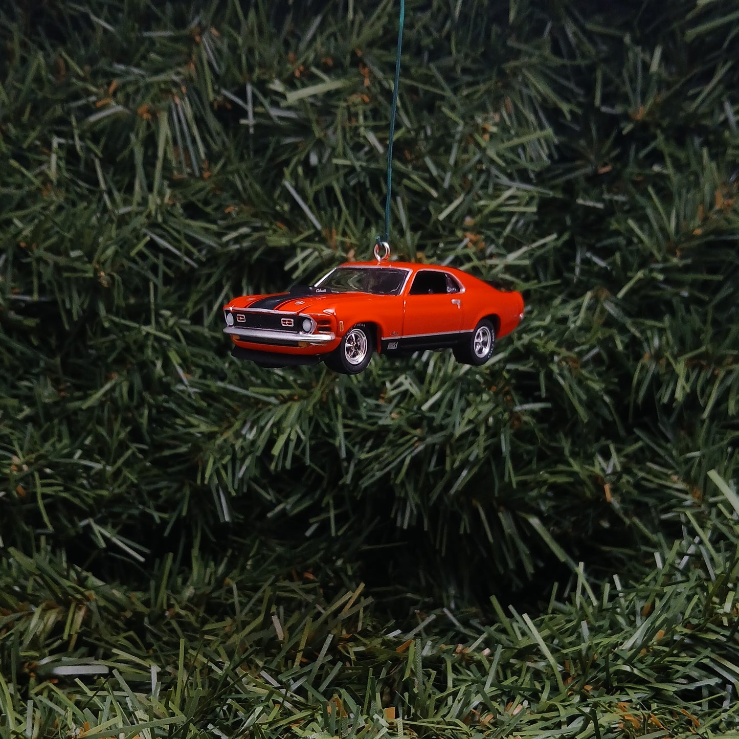 Ford 1970 Mustang Mach 1 Ornament Christmas Gift Xmas Tree Decoration Calyso Coral