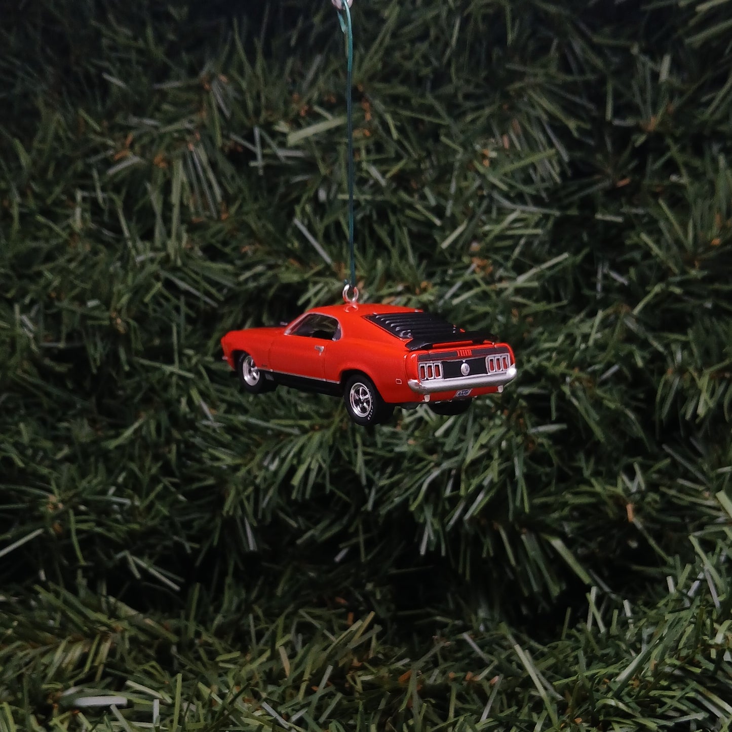 Ford 1970 Mustang Mach 1 Ornament Christmas Gift Xmas Tree Decoration Calyso Coral