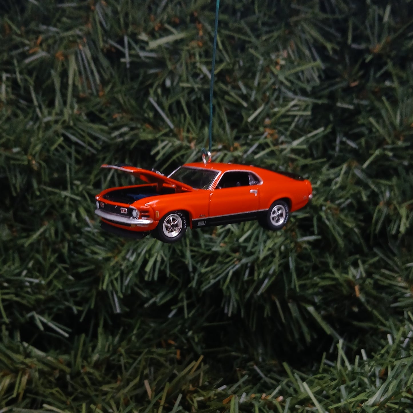 Ford 1970 Mustang Mach 1 Ornament Christmas Gift Xmas Tree Decoration Calyso Coral