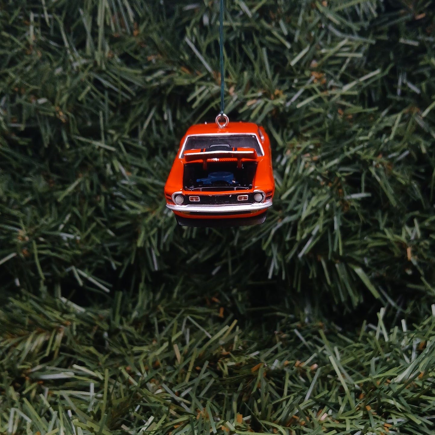 Ford 1970 Mustang Mach 1 Ornament Christmas Gift Xmas Tree Decoration Calyso Coral