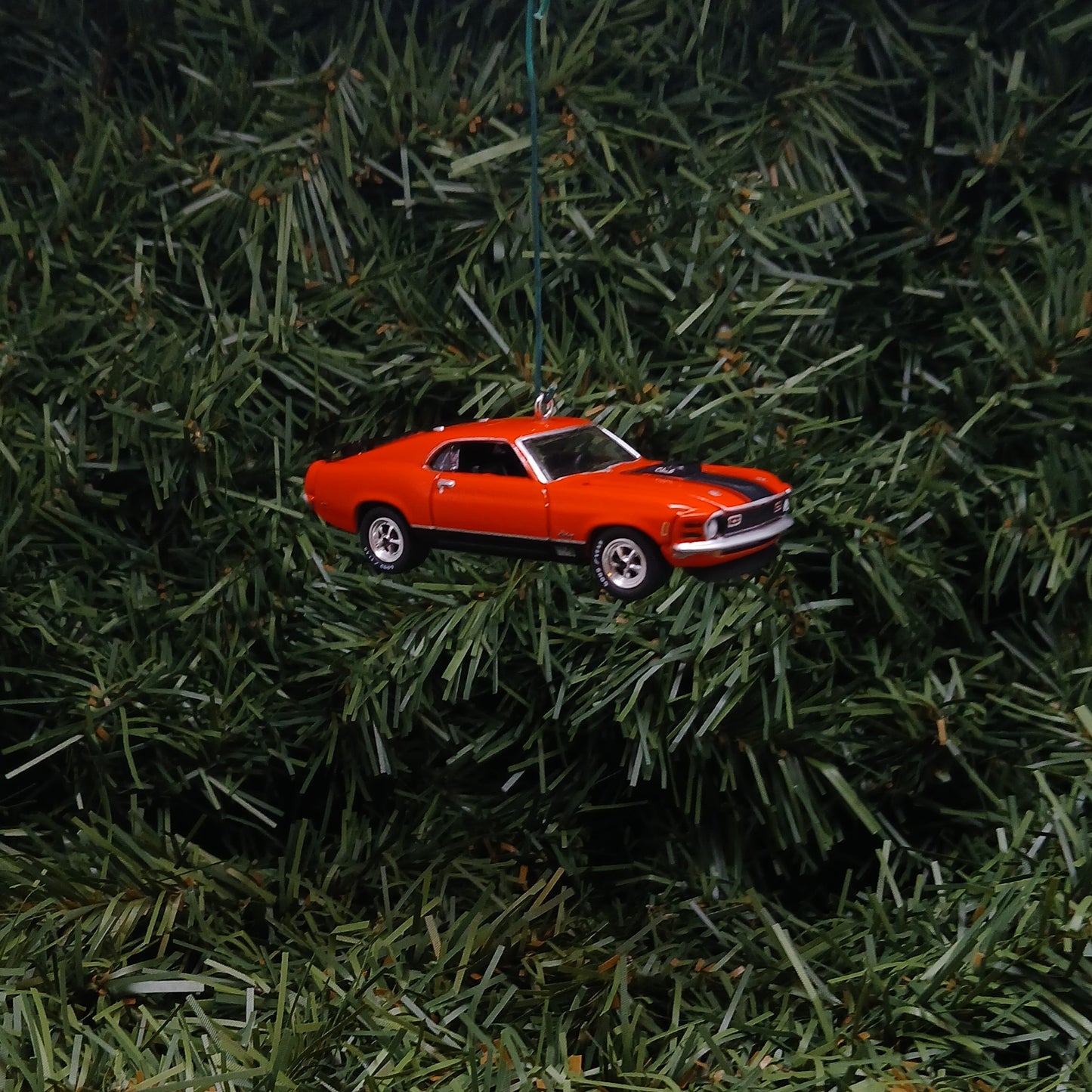 Ford 1970 Mustang Mach 1 Ornament Christmas Gift Xmas Tree Decoration Calyso Coral