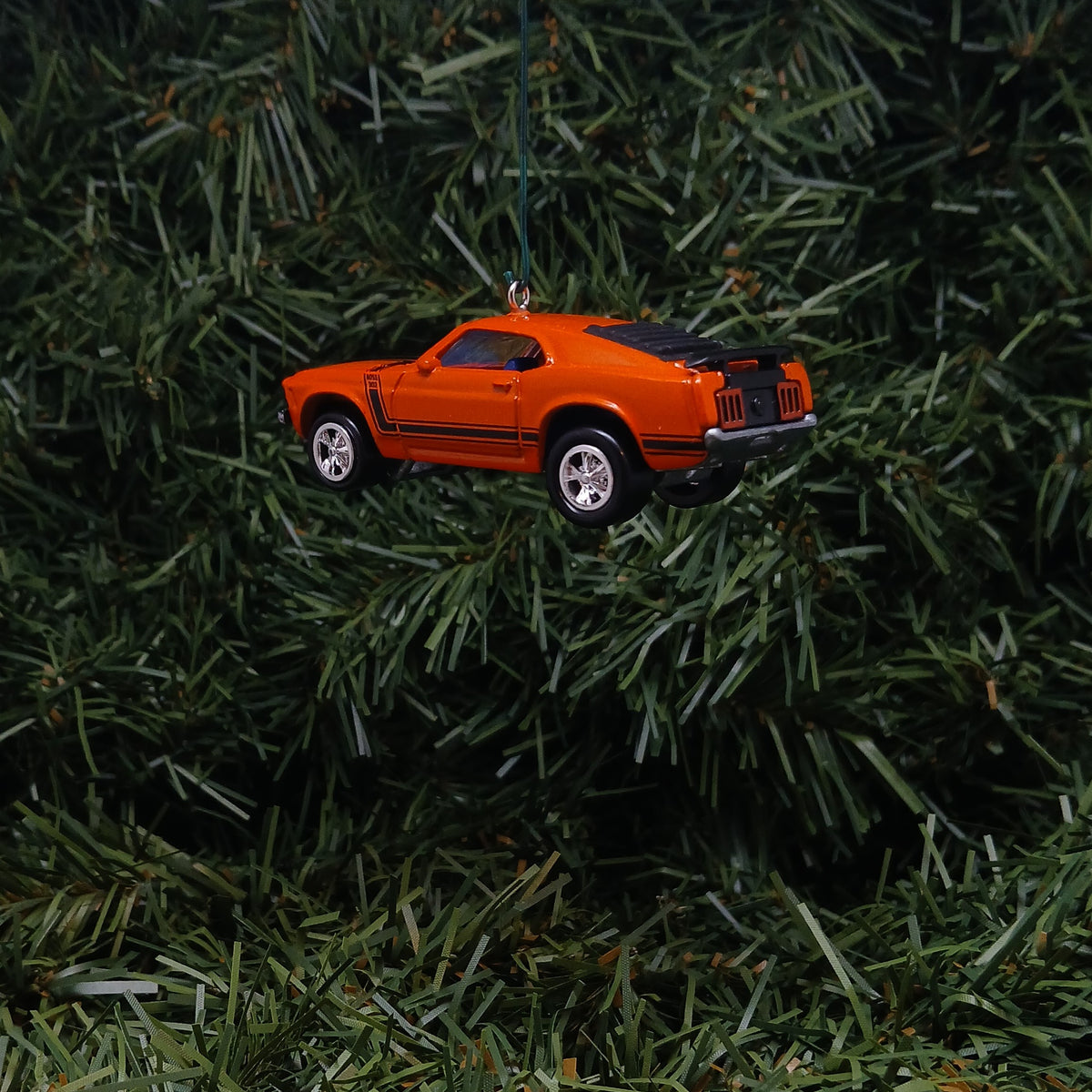 Ford Mustang Ornament 1970 Boss 302 Christmas Tree Decoration Unique Gift idea Orange