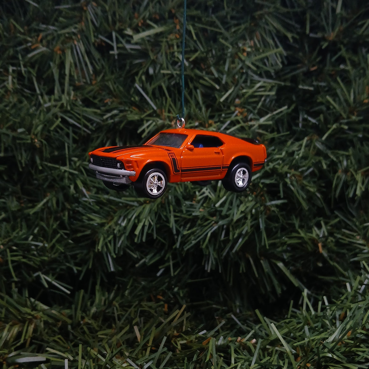 Ford Mustang Ornament 1970 Boss 302 Christmas Tree Decoration Unique Gift idea Orange