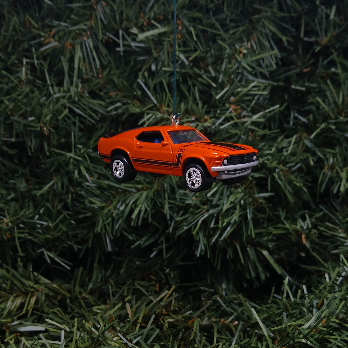 Ford Mustang Ornament 1970 Boss 302 Christmas Tree Decoration Unique Gift idea Orange
