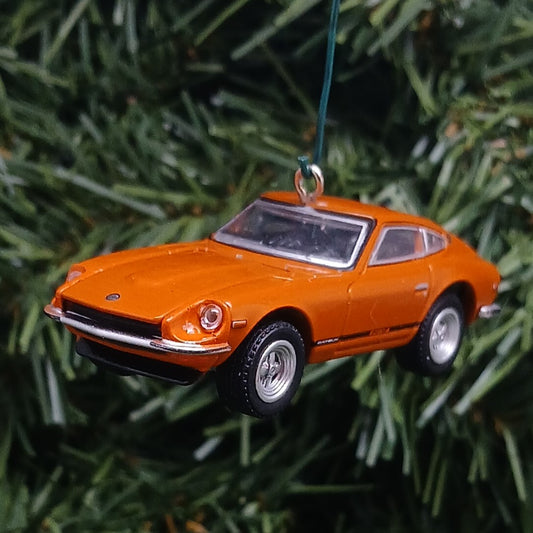 DATSUN 1971 240Z Ornament Christmas Gift Xmas Tree Decoration Classic Car Orange