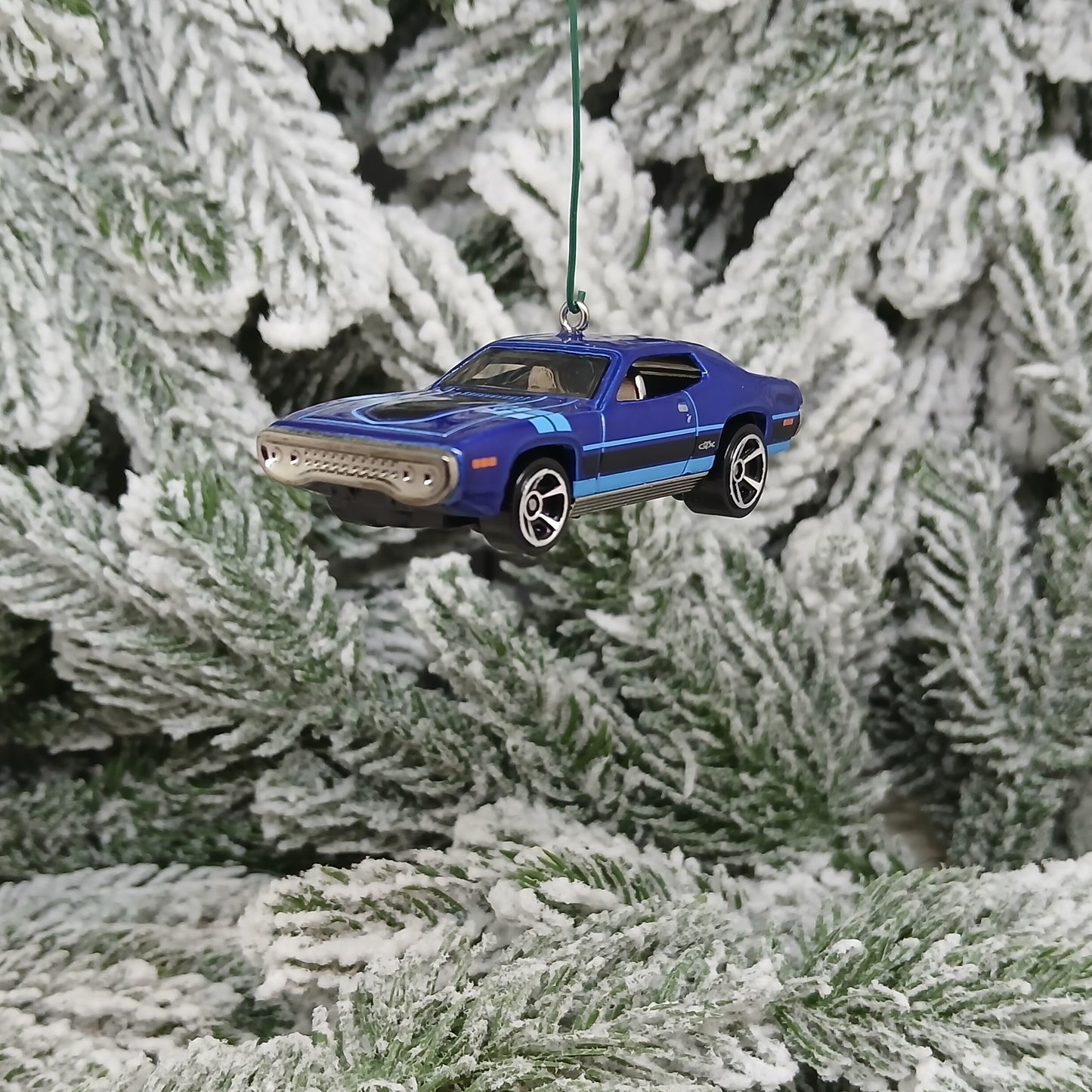 1971 Plymouth GTX Ornament Mopar Christmas Tree Decoration Gift Idea Blue