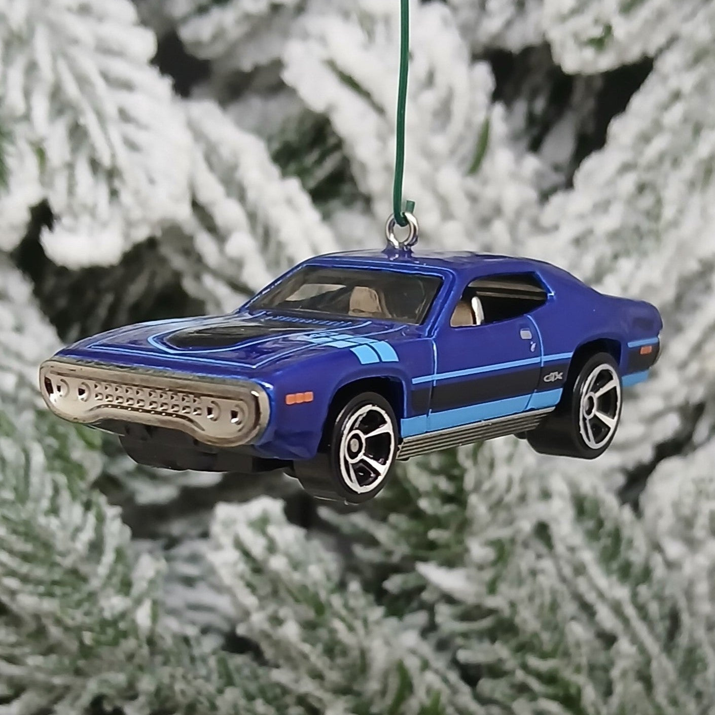 1971 Plymouth GTX Ornament Mopar Christmas Tree Decoration Gift Idea Blue