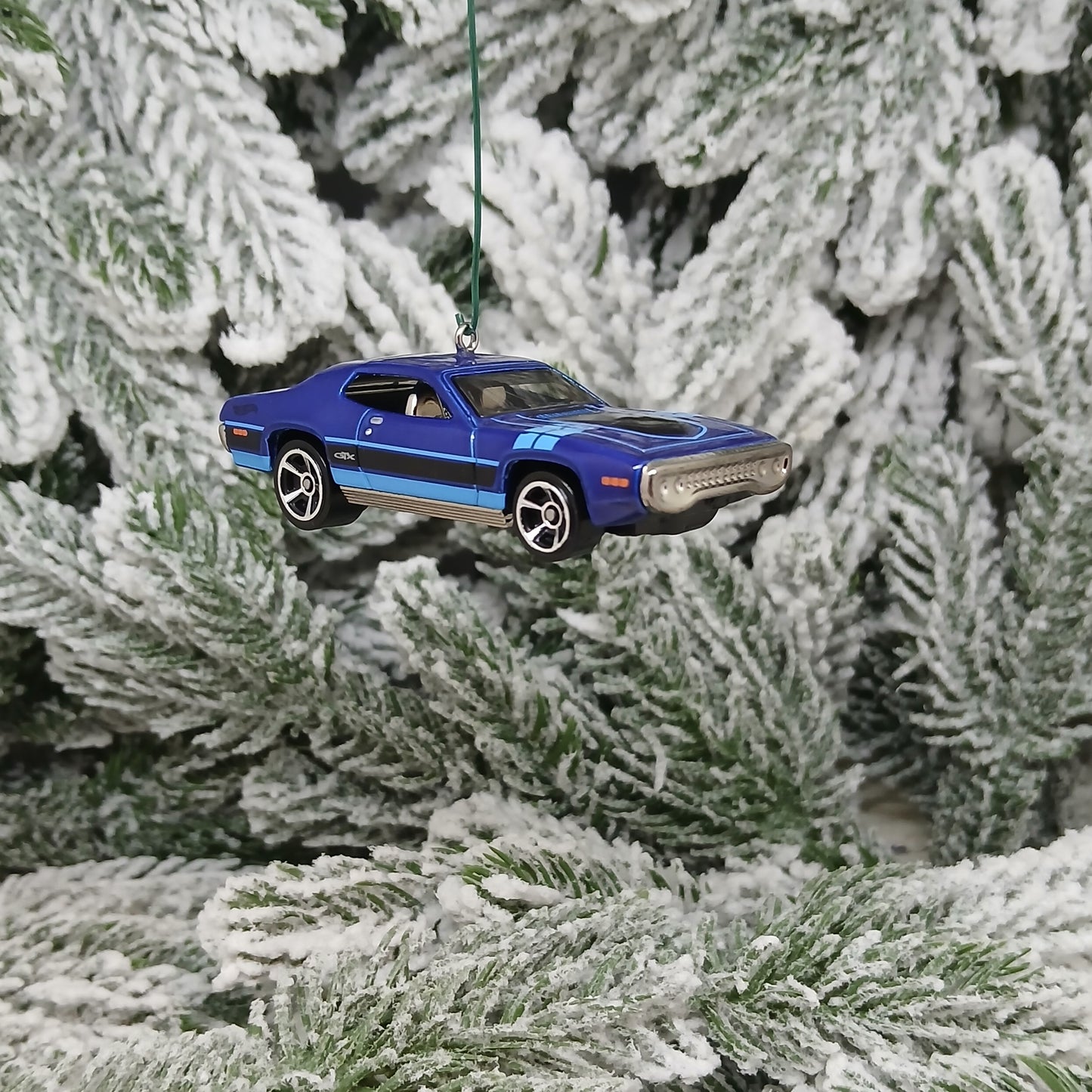 1971 Plymouth GTX Ornament Mopar Christmas Tree Decoration Gift Idea Blue