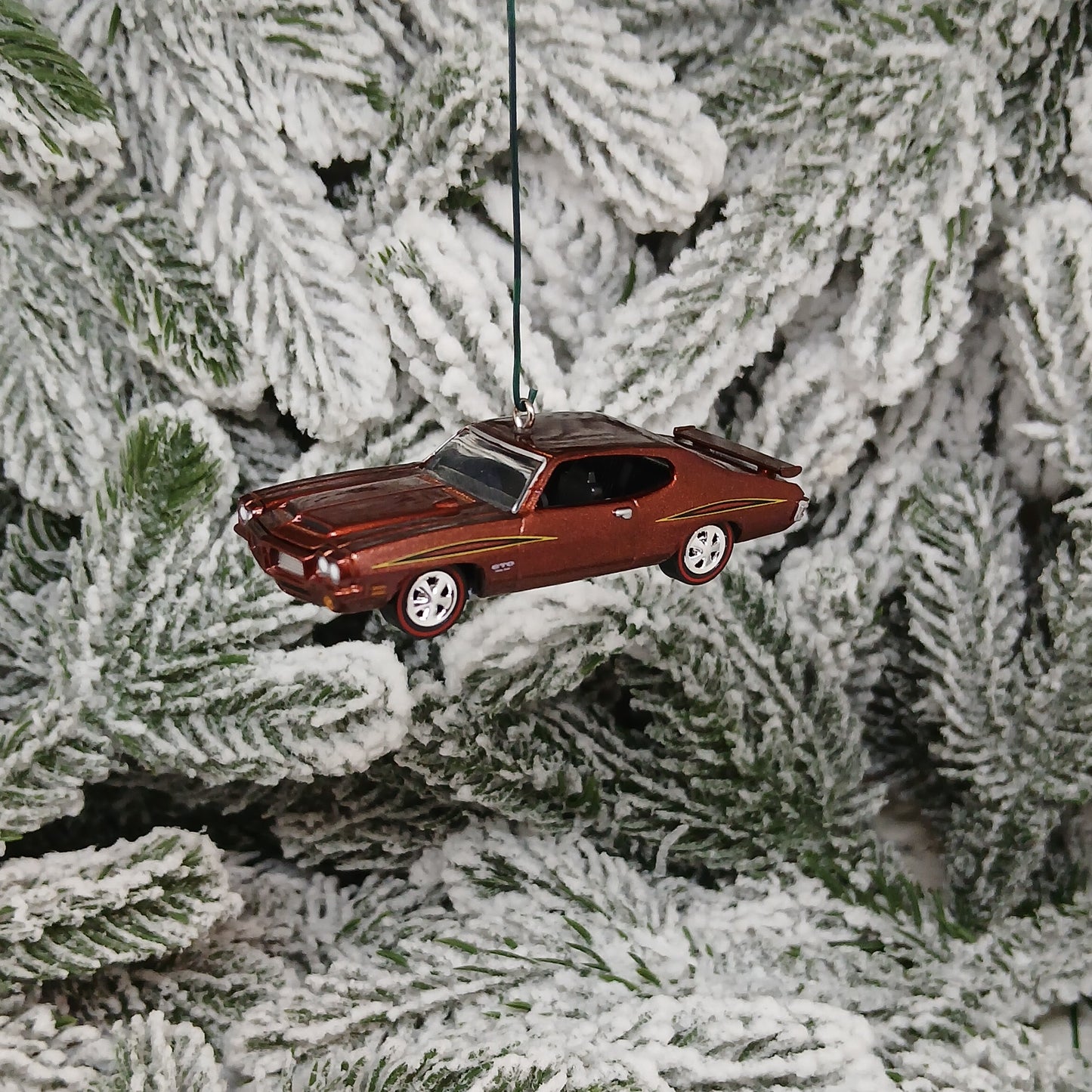 PONTIAC GTO 1971 Ornament Christmas Tree Decoration Unique Gift 455 H.O. Copper/Brown