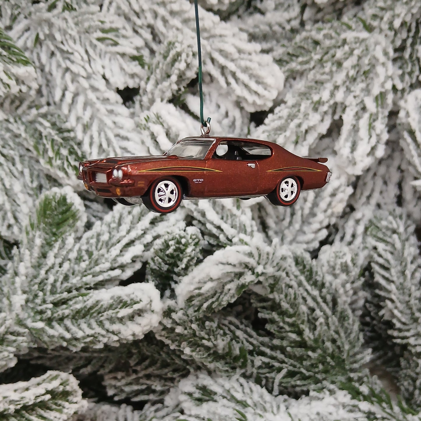 PONTIAC GTO 1971 Ornament Christmas Tree Decoration Unique Gift 455 H.O. Copper/Brown