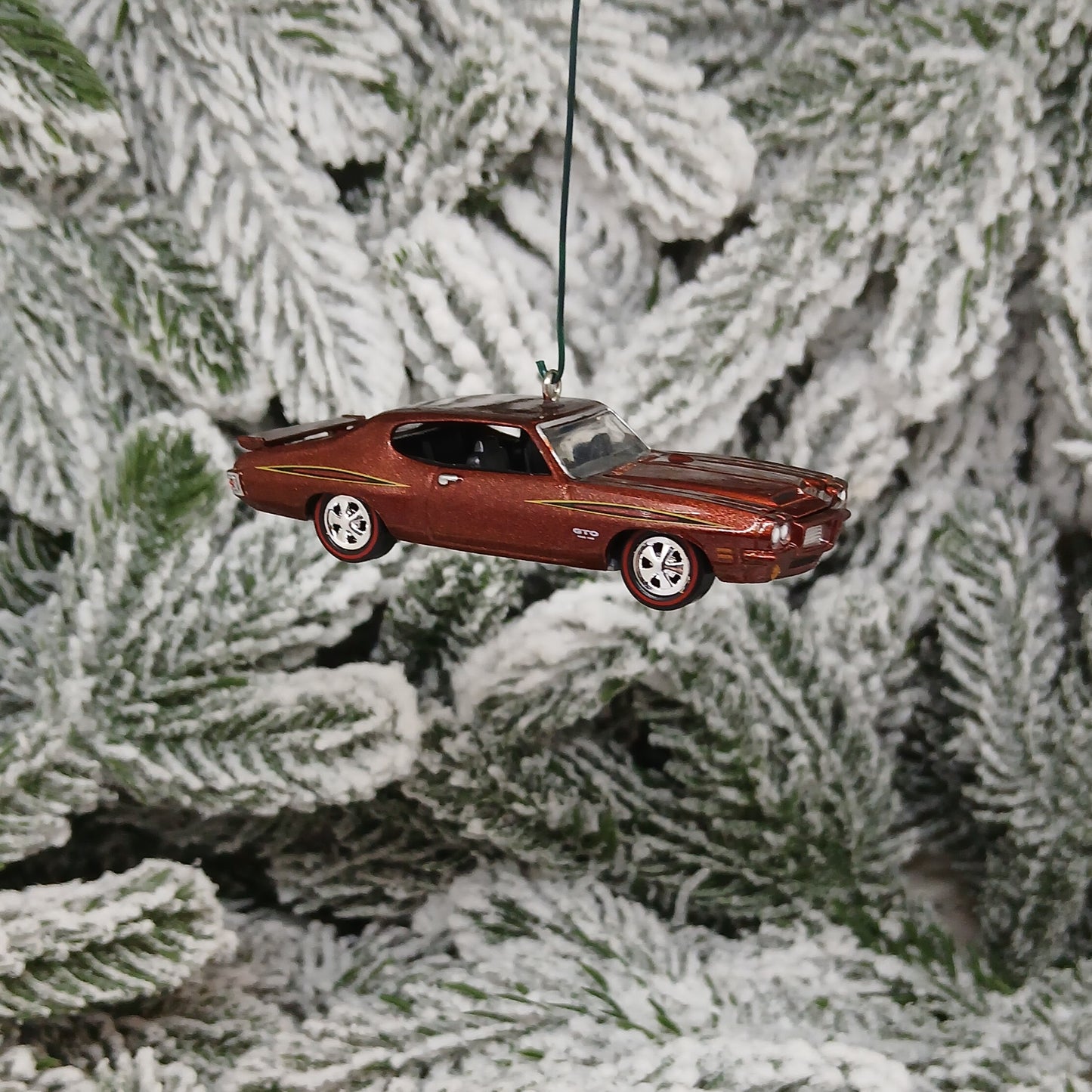 PONTIAC GTO 1971 Ornament Christmas Tree Decoration Unique Gift 455 H.O. Copper/Brown