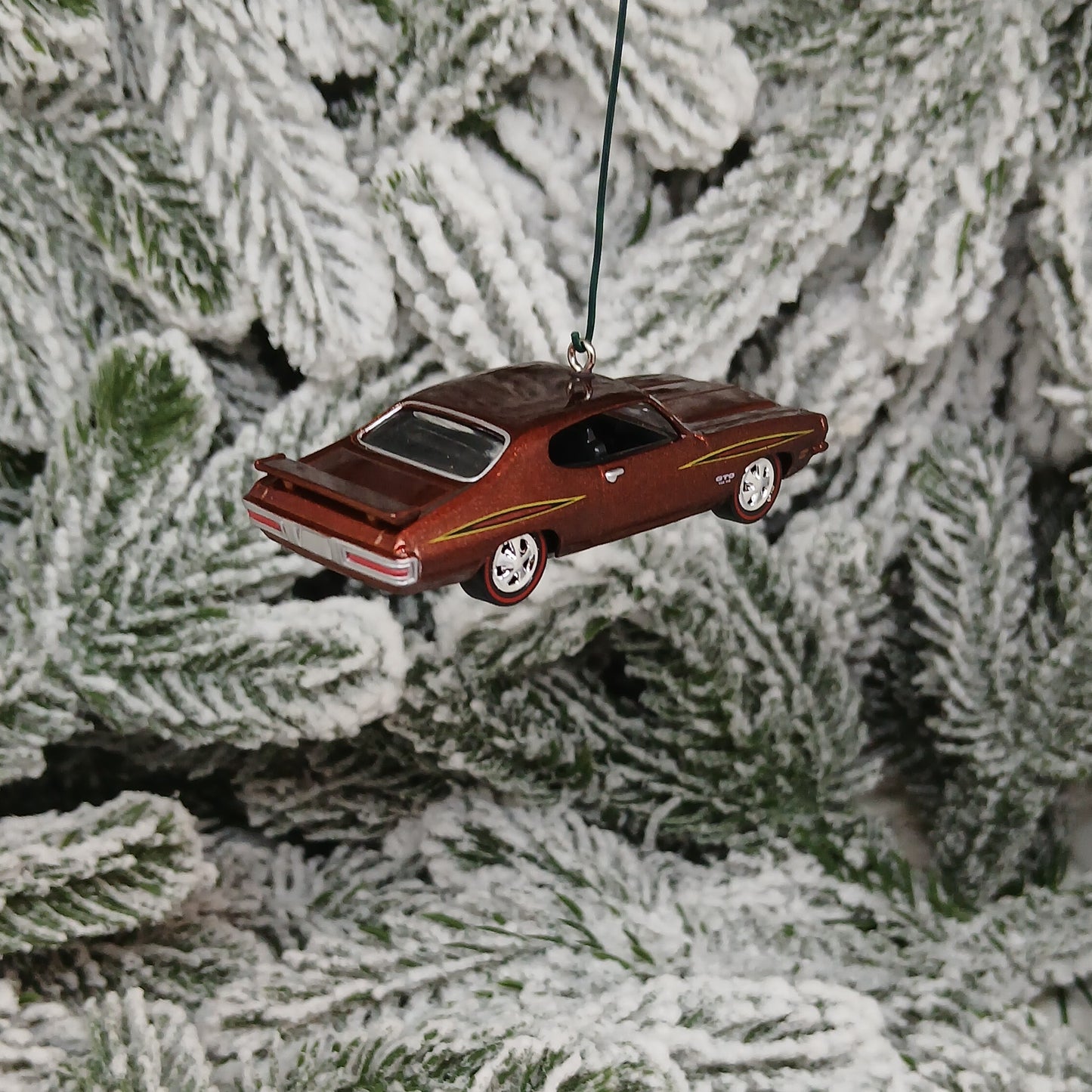 PONTIAC GTO 1971 Ornament Christmas Tree Decoration Unique Gift 455 H.O. Copper/Brown