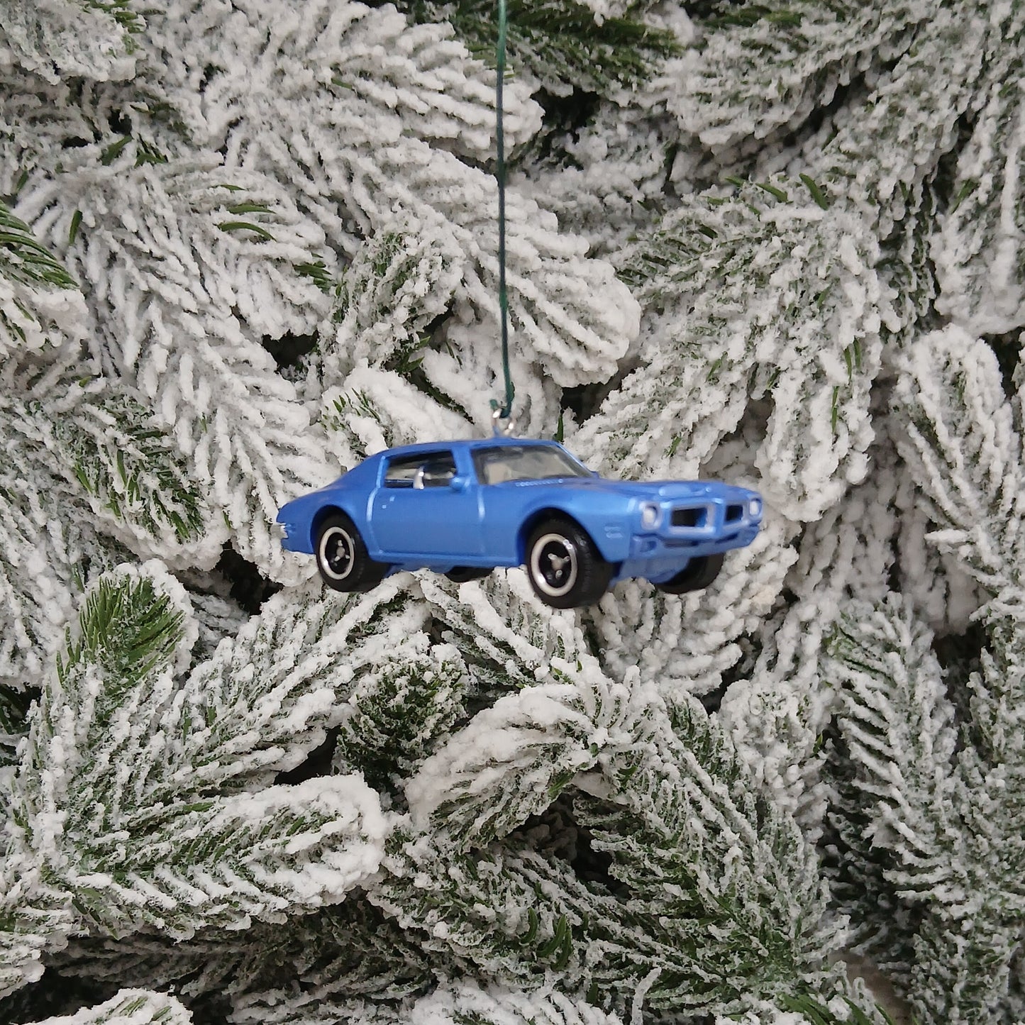 Pontiac Firebird Ornament 1971 Formula Christmas Tree Decoration Unique Xmas Gift Blue