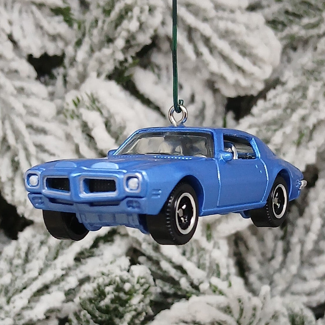Pontiac Firebird Ornament 1971 Formula Christmas Tree Decoration Unique Xmas Gift Blue
