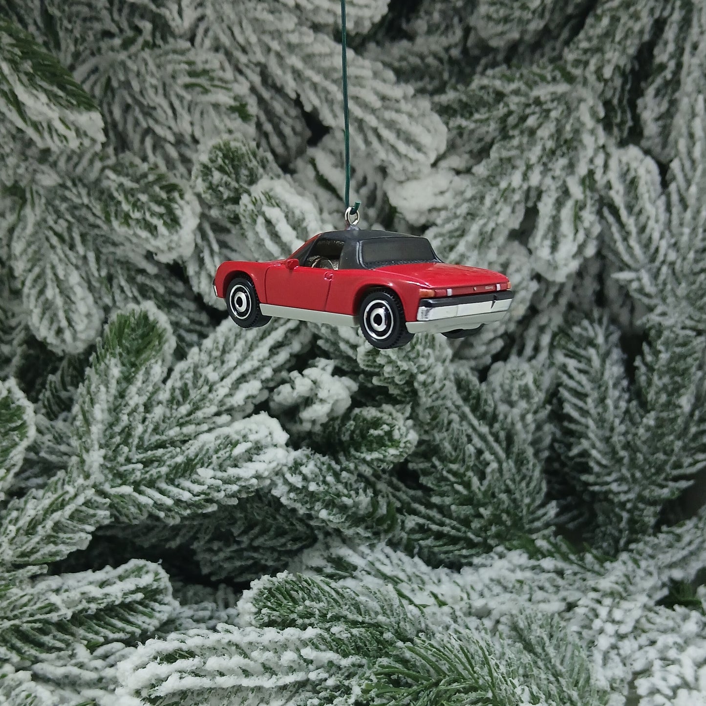 Porsche 914 1971 Ornament Christmas Tree Decoration Unique Gift Red Green