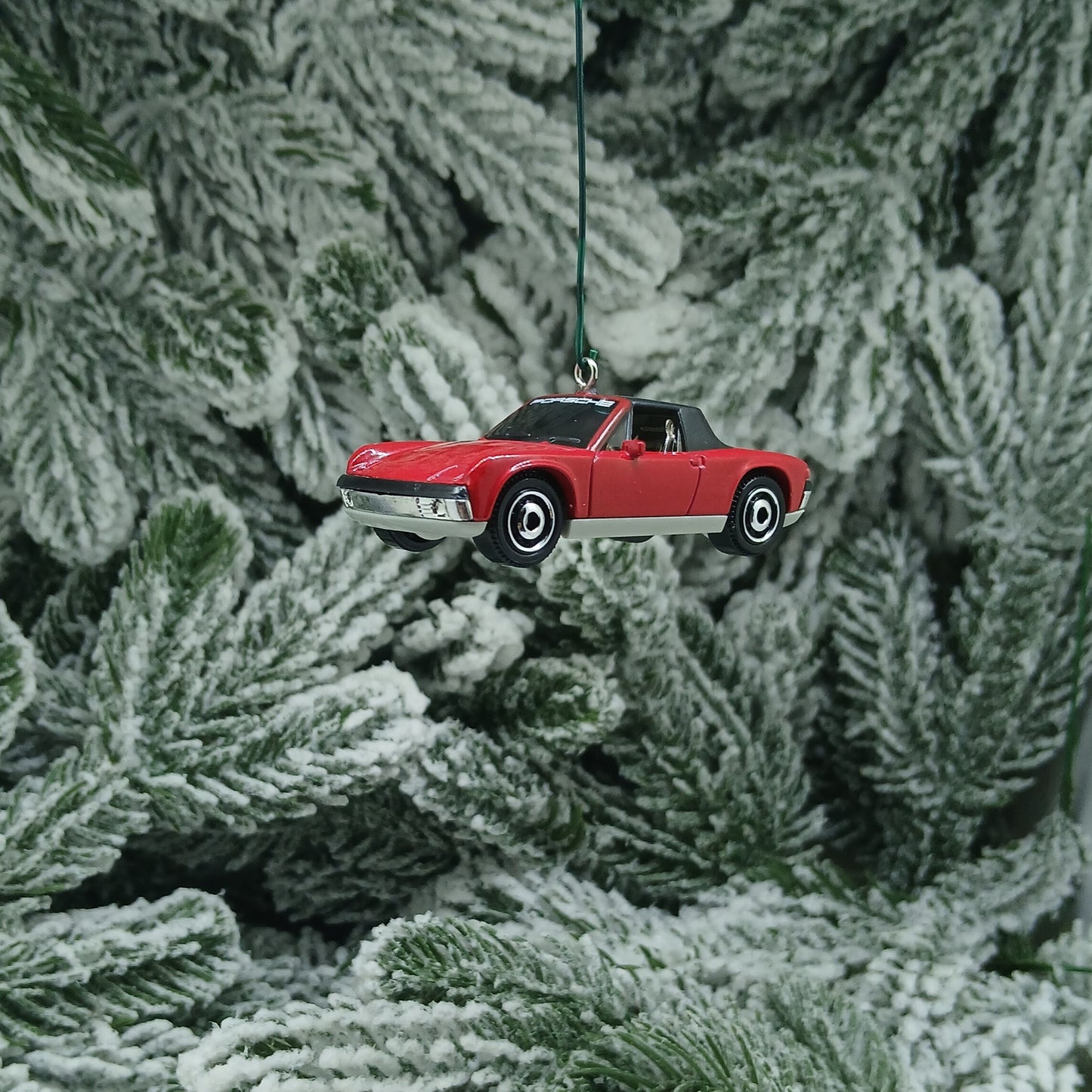 Porsche 914 1971 Ornament Christmas Tree Decoration Unique Gift Red Green