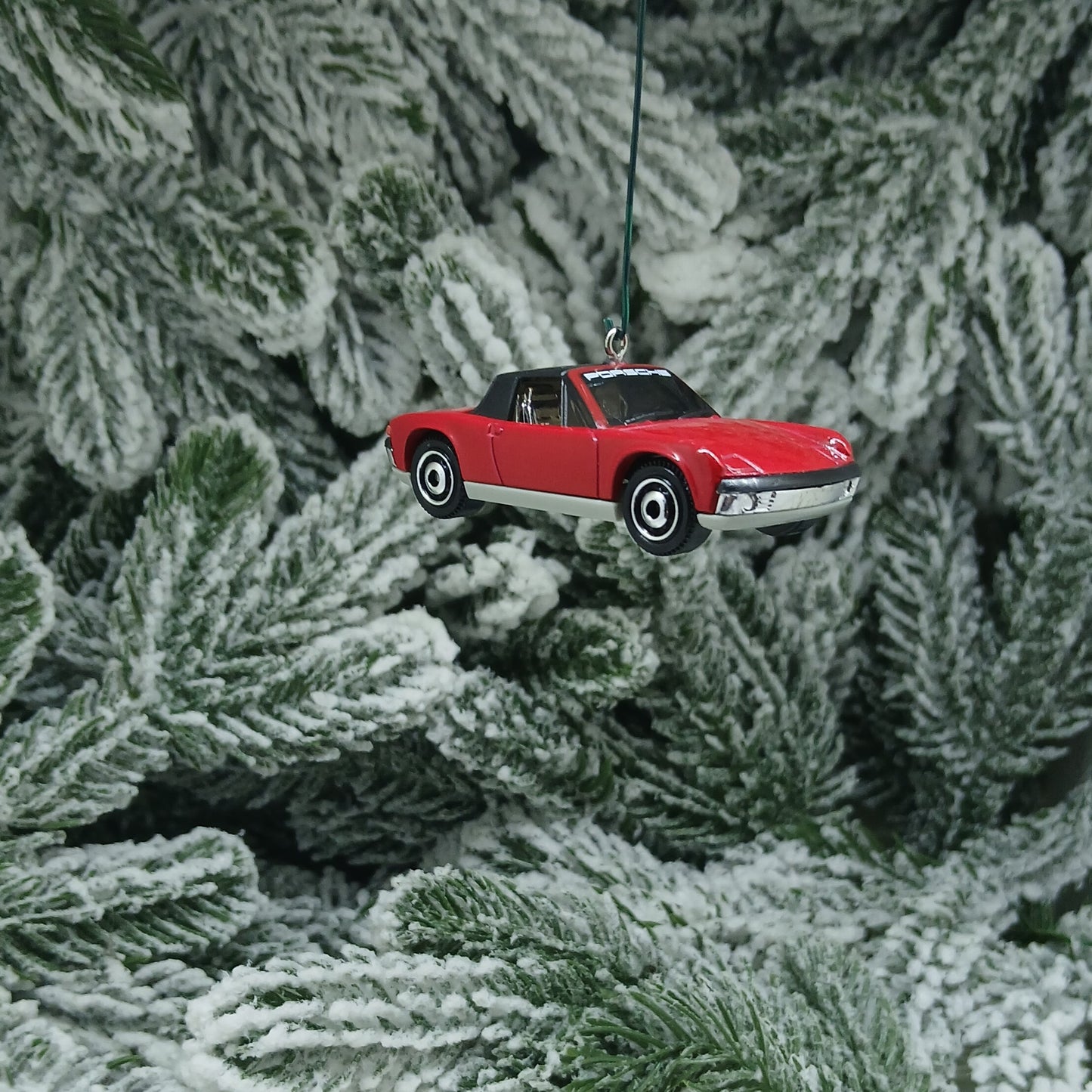 Porsche 914 1971 Ornament Christmas Tree Decoration Unique Gift Red Green