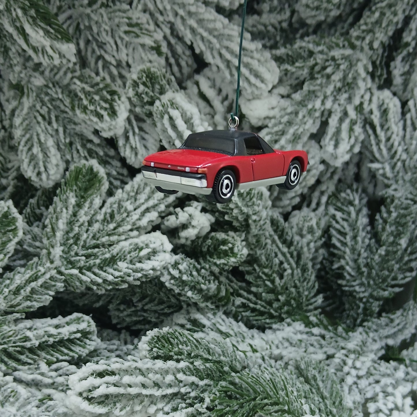Porsche 914 1971 Ornament Christmas Tree Decoration Unique Gift Red Green