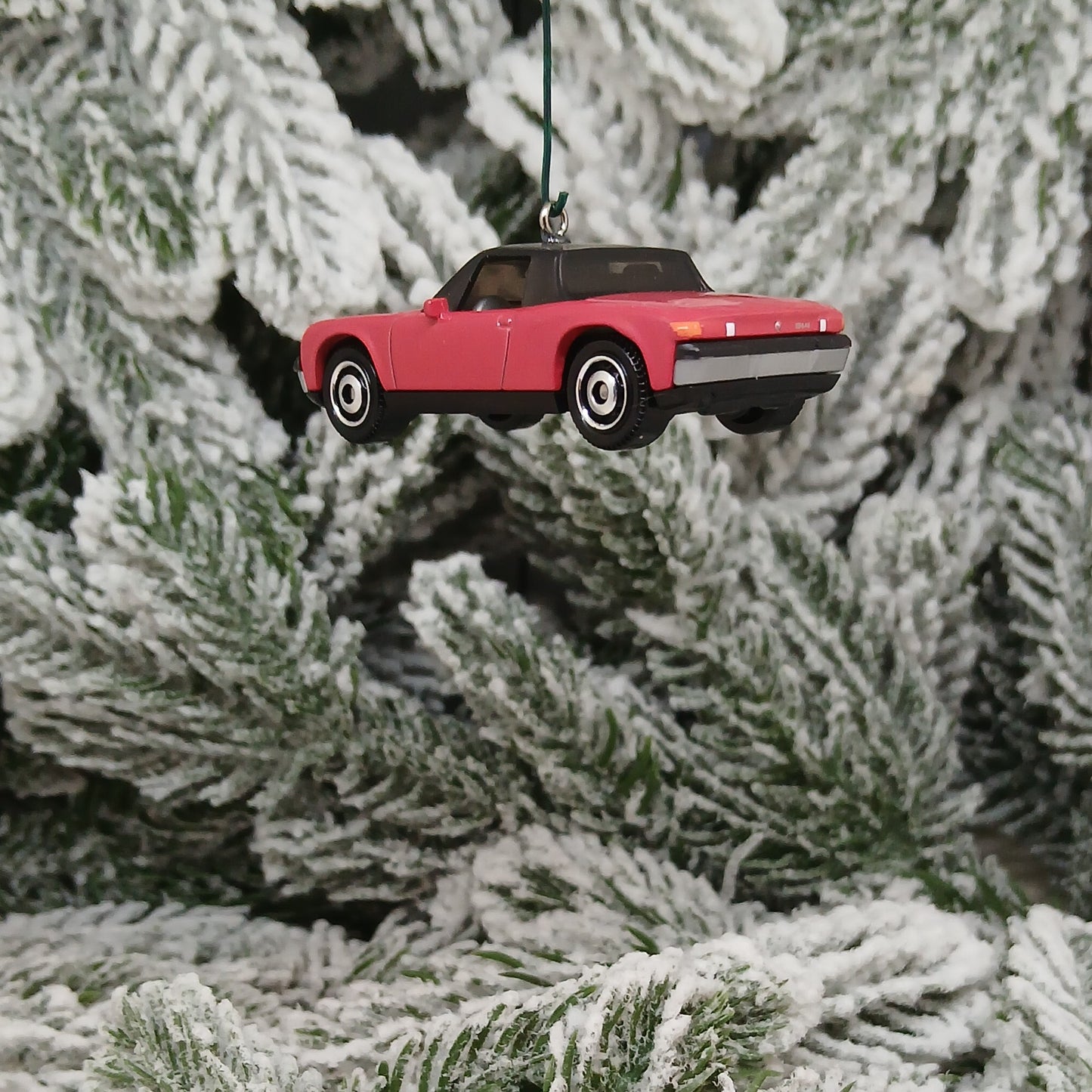 Porsche 914 1971 Ornament Christmas Tree Decoration Unique Gift Red Orange White