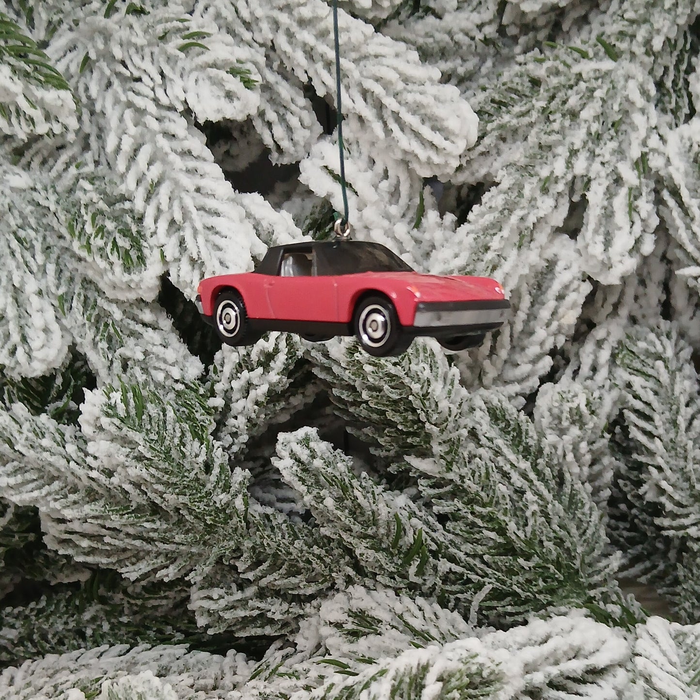 Porsche 914 1971 Ornament Christmas Tree Decoration Unique Gift Red Orange White