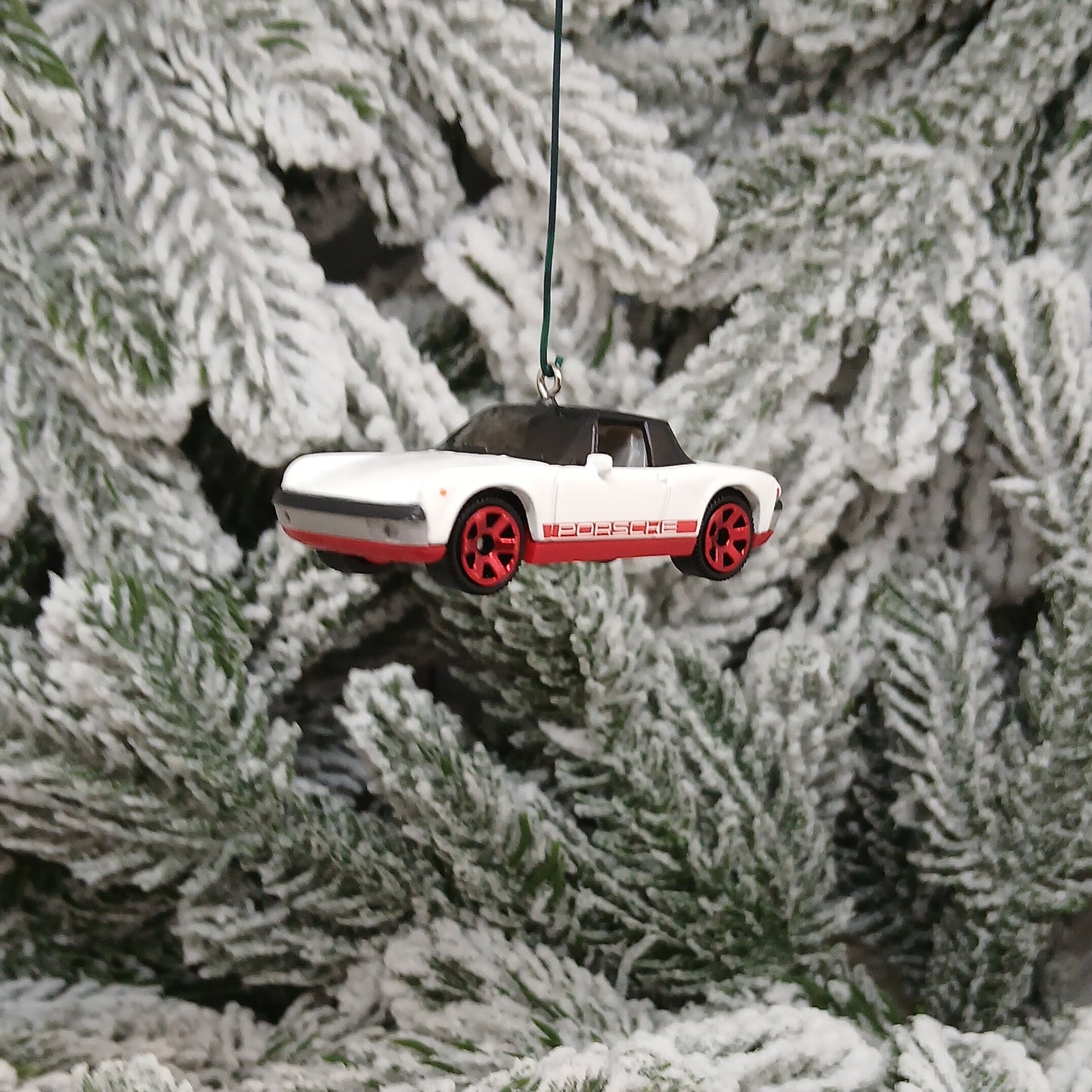Porsche 914 1971 Ornament Christmas Tree Decoration Unique Gift Red Orange White
