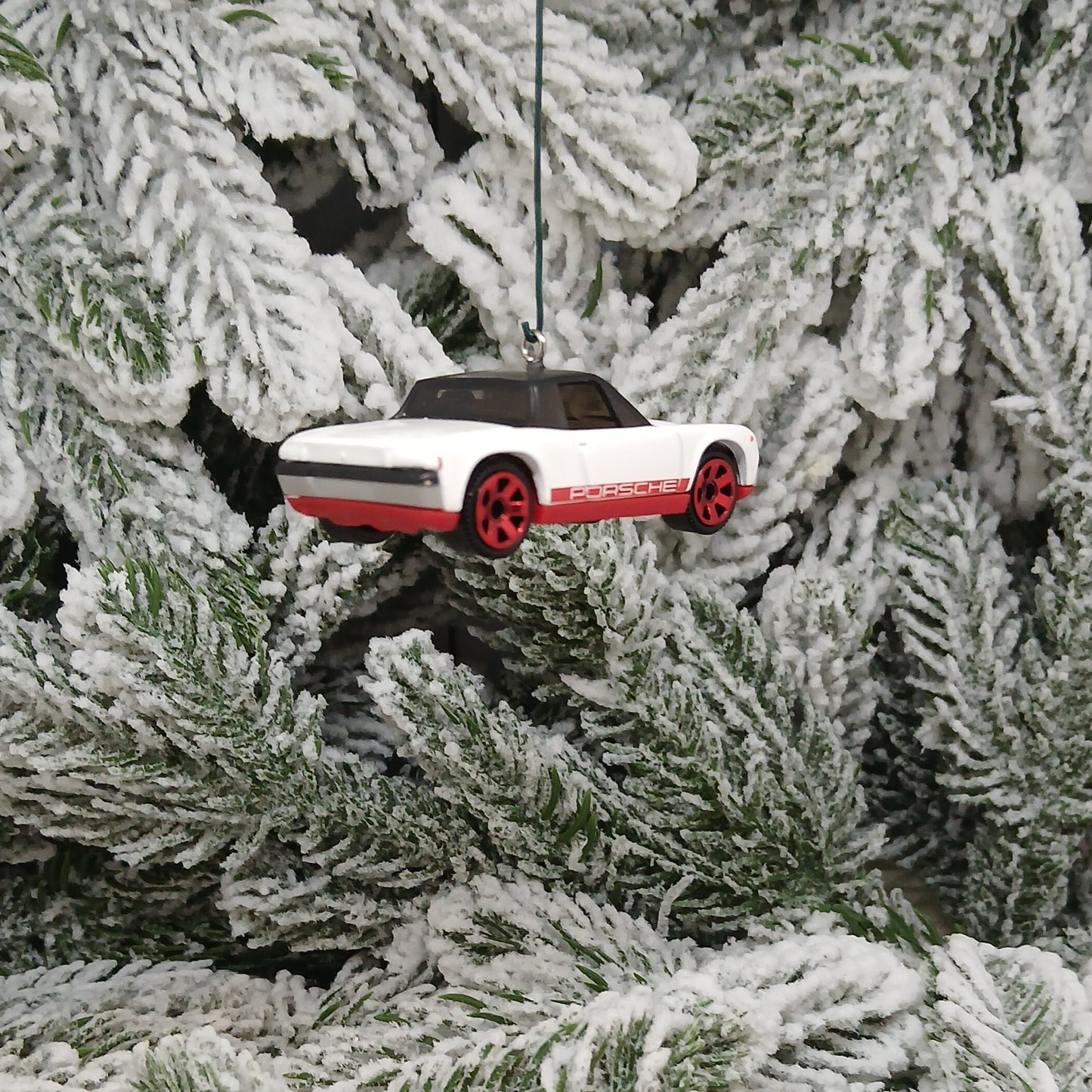 Porsche 914 1971 Ornament Christmas Tree Decoration Unique Gift Red Orange White