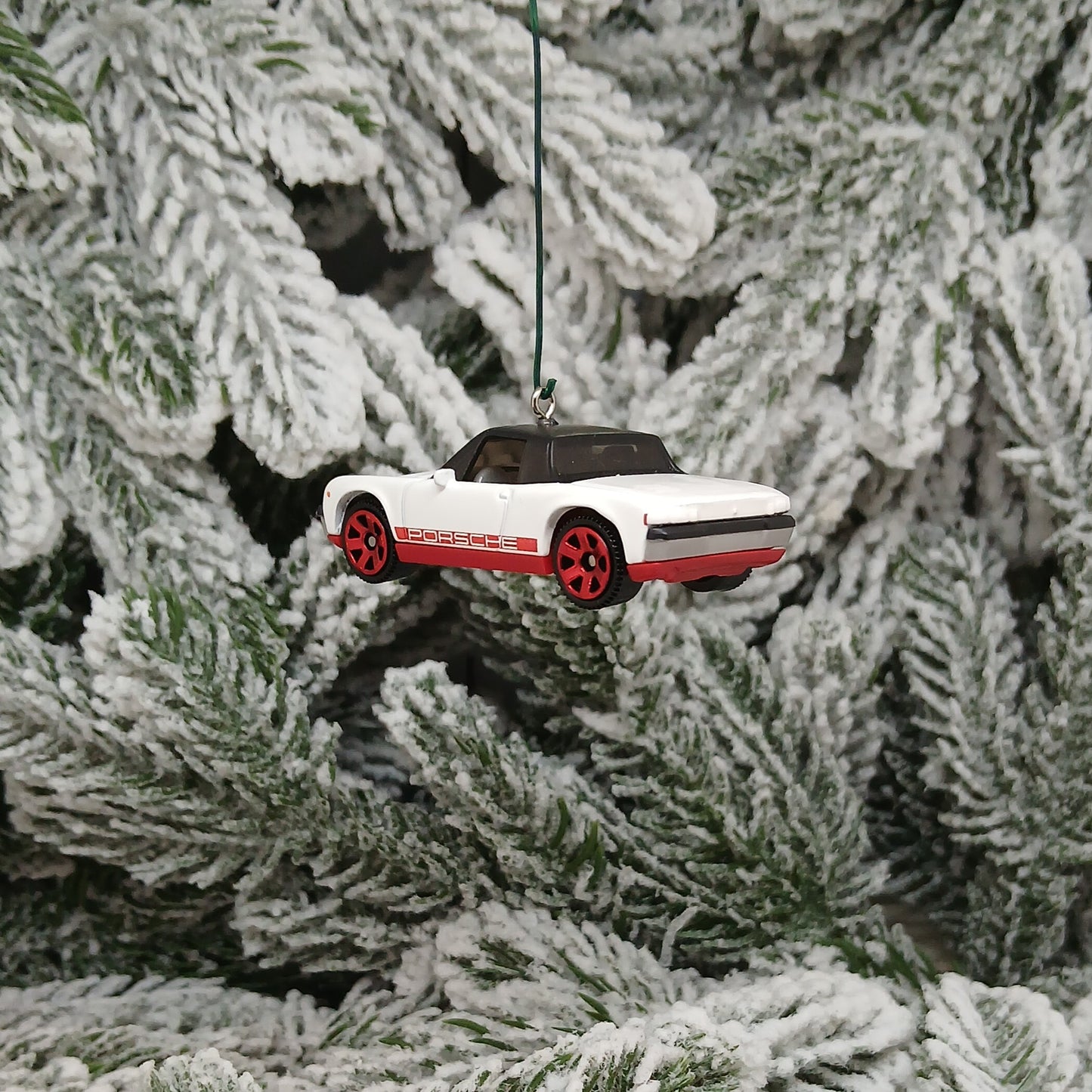 Porsche 914 1971 Ornament Christmas Tree Decoration Unique Gift Red Orange White