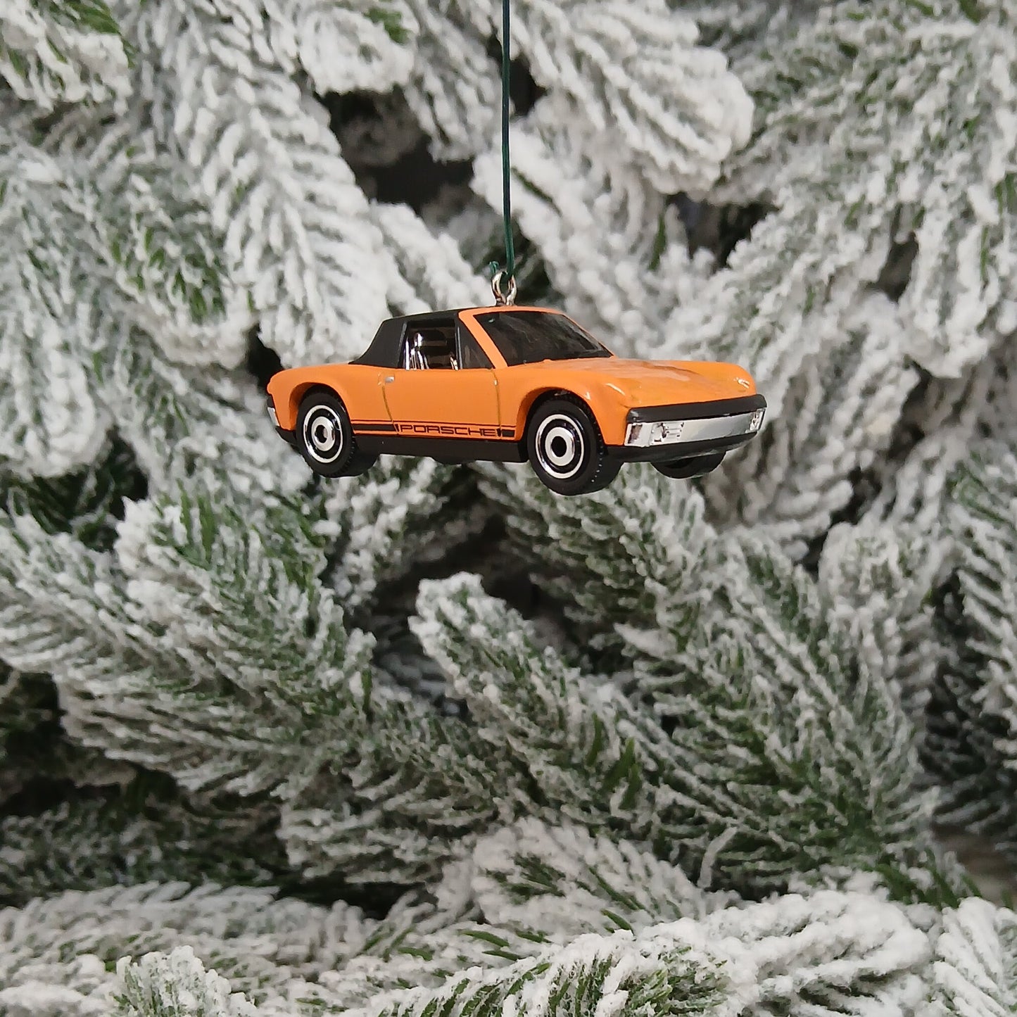 Porsche 914 1971 Ornament Christmas Tree Decoration Unique Gift Red Orange White