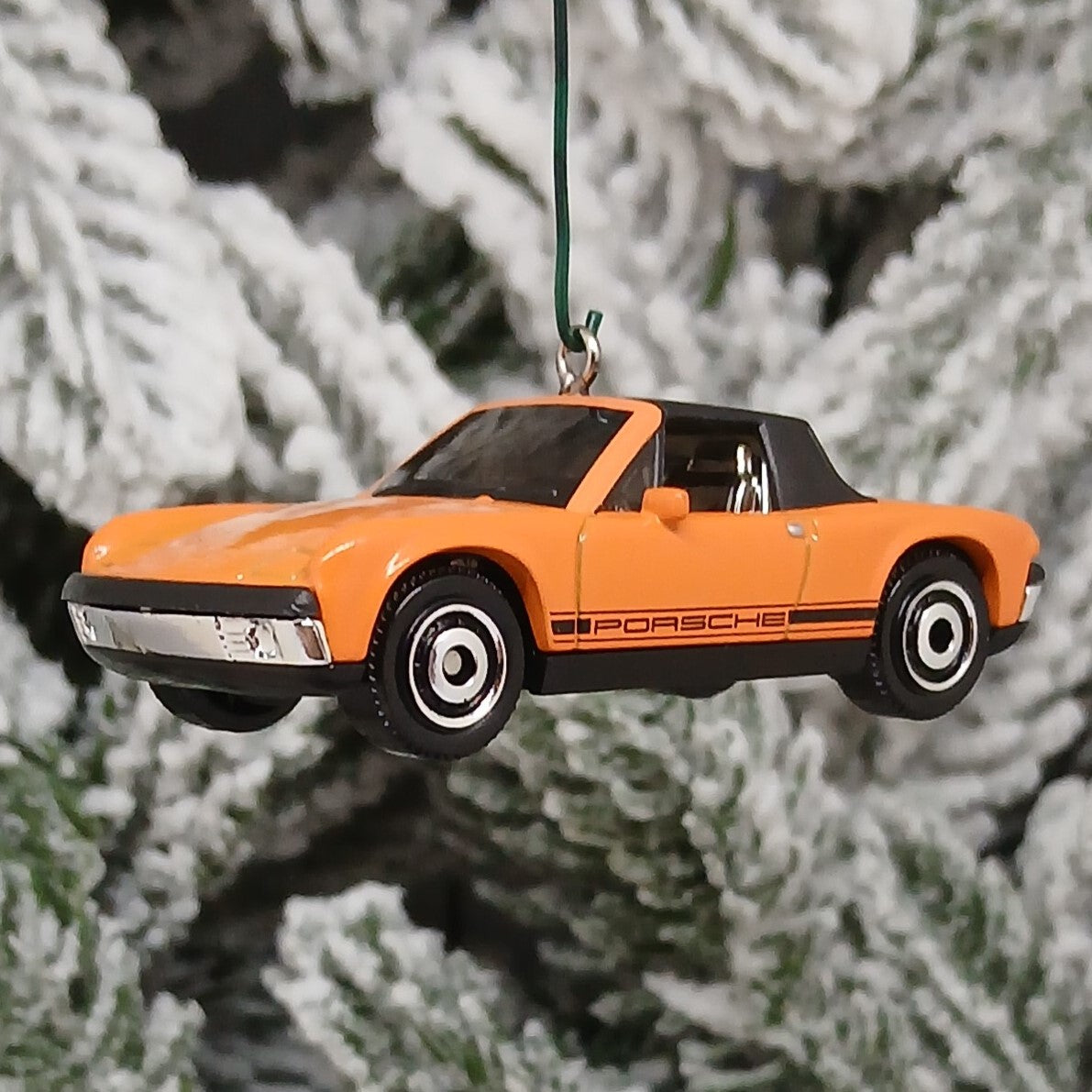 Porsche 914 1971 Ornament Christmas Tree Decoration Unique Gift Red Orange White