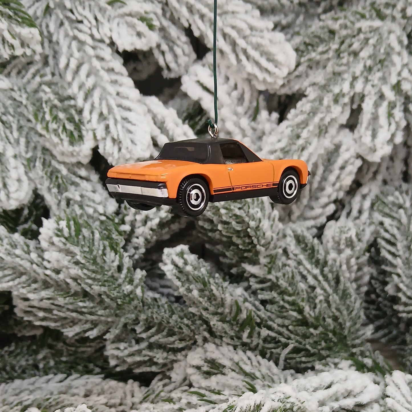 Porsche 914 1971 Ornament Christmas Tree Decoration Unique Gift Red Orange White
