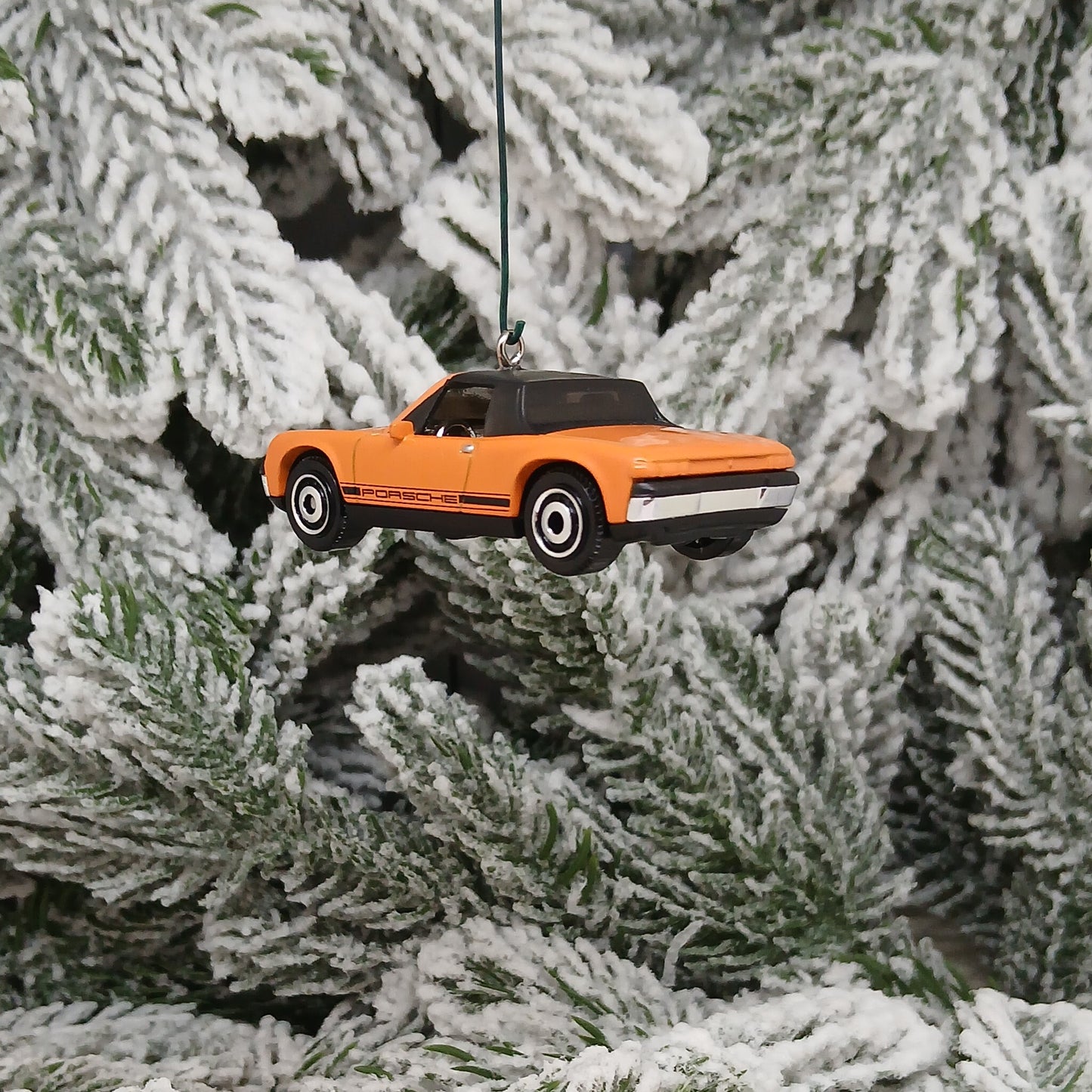 Porsche 914 1971 Ornament Christmas Tree Decoration Unique Gift Red Orange White