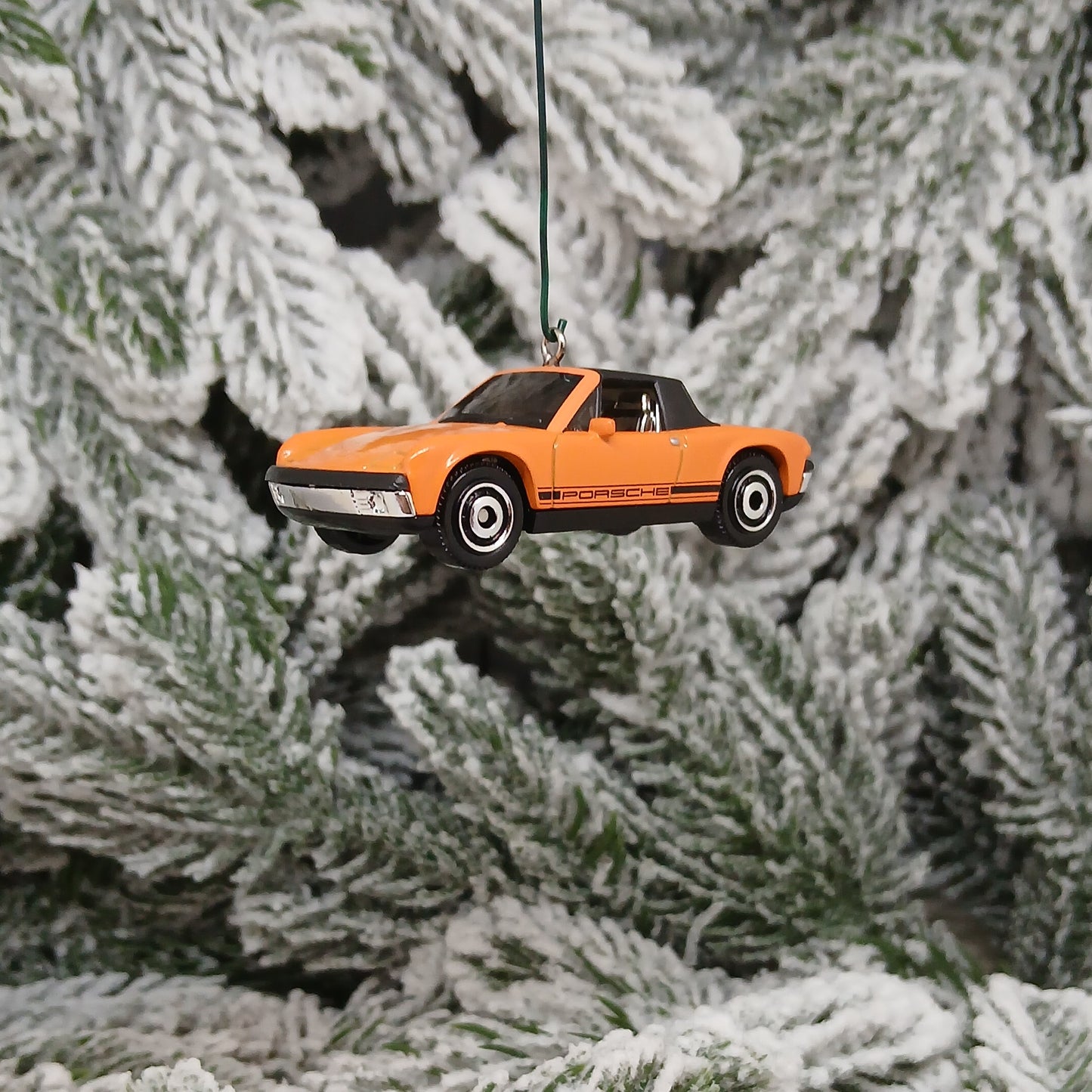 Porsche 914 1971 Ornament Christmas Tree Decoration Unique Gift Red Orange White