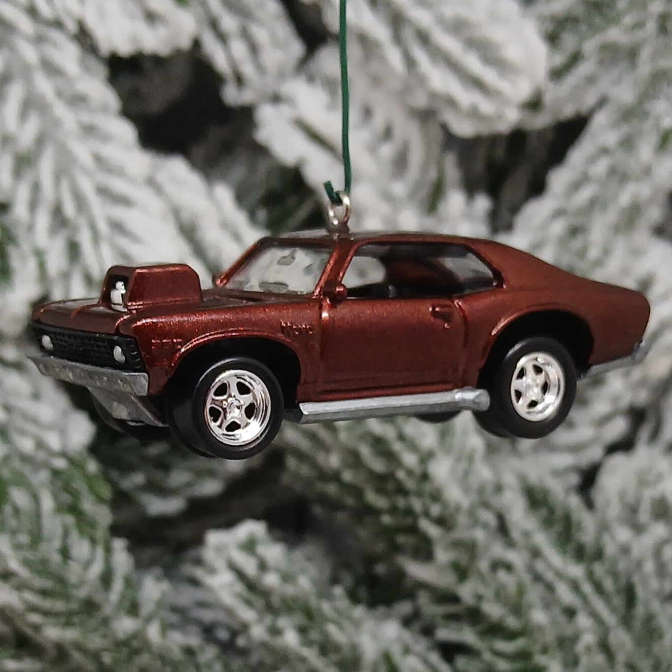 Chevy Nova Ornament 1972 Chevrolet Christmas Tree Decoration Gift Idea Hood Opens