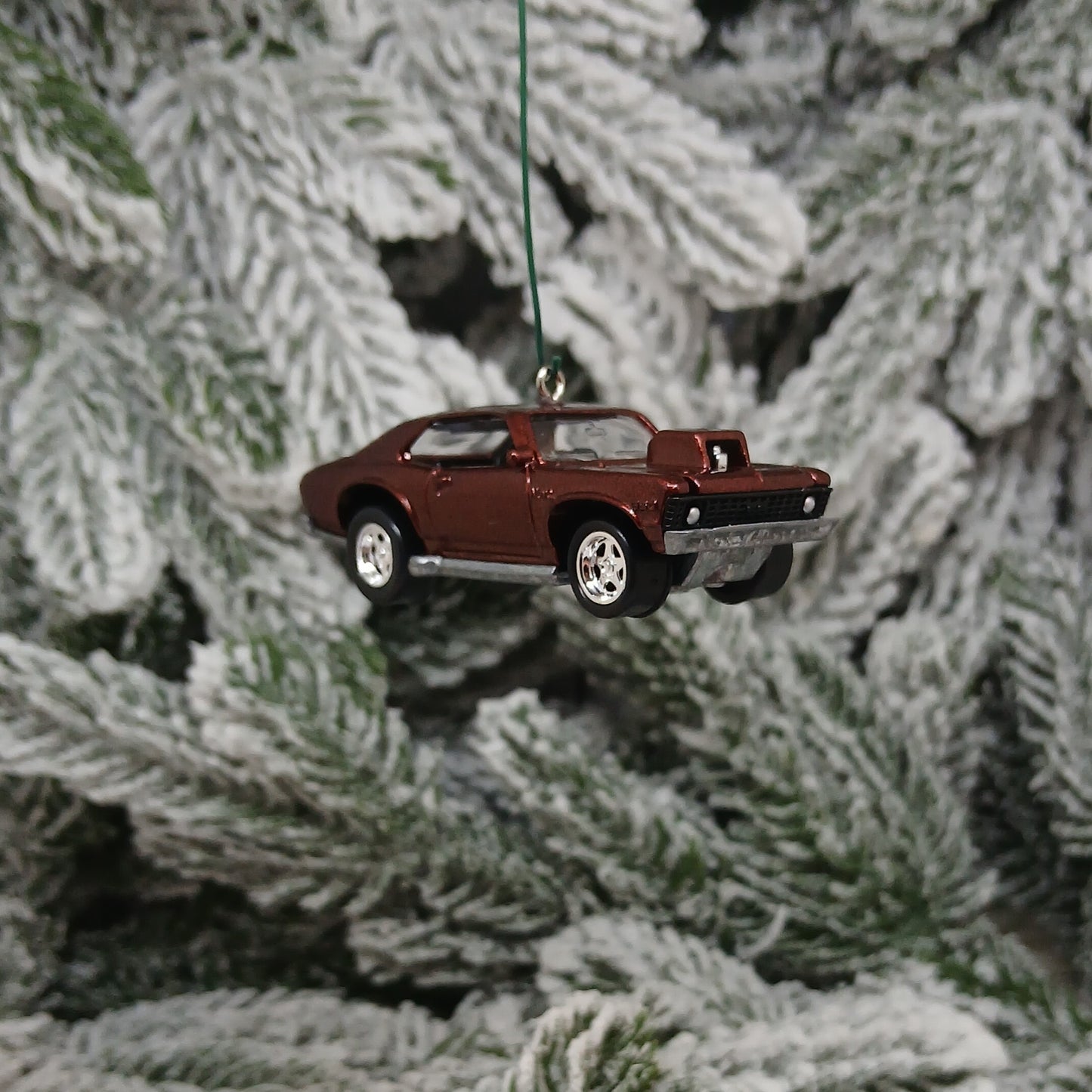 Chevy Nova Ornament 1972 Chevrolet Christmas Tree Decoration Gift Idea Hood Opens