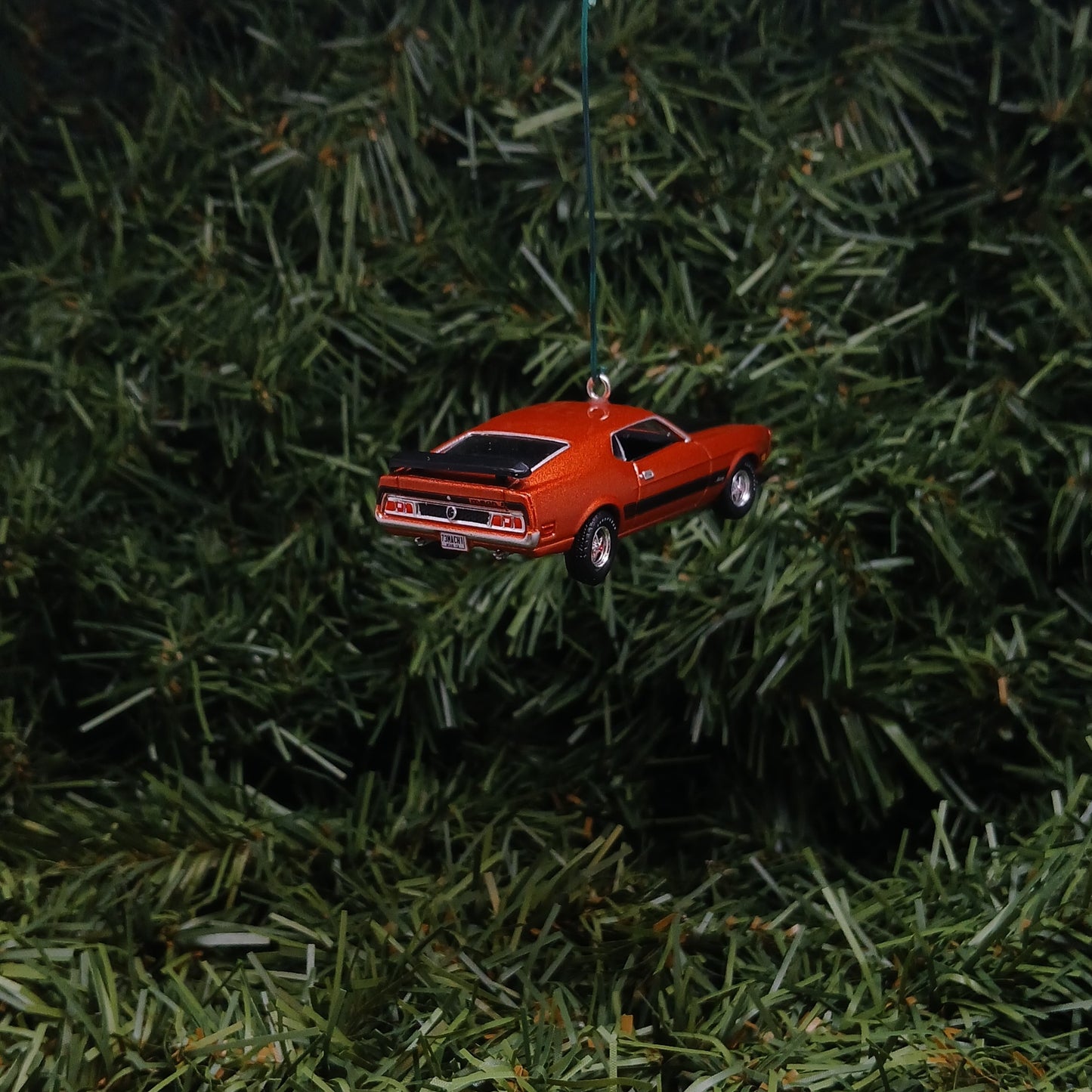 Ford 1973 Mustang Mach 1 Ornament Christmas Gift Xmas Tree Decoration Medium Copper Poly