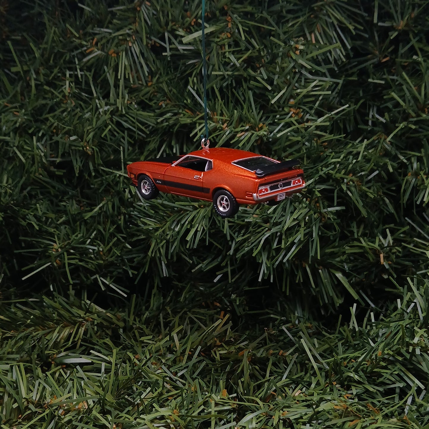 Ford 1973 Mustang Mach 1 Ornament Christmas Gift Xmas Tree Decoration Medium Copper Poly