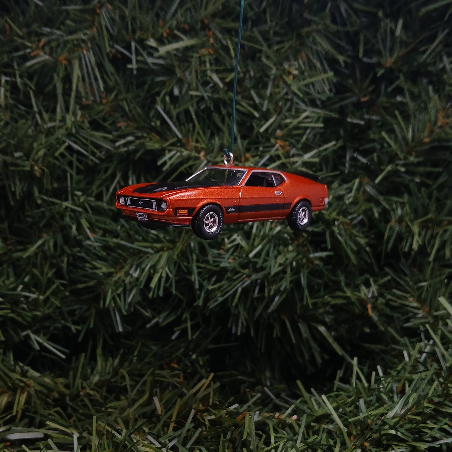 Ford 1973 Mustang Mach 1 Ornament Christmas Gift Xmas Tree Decoration Medium Copper Poly