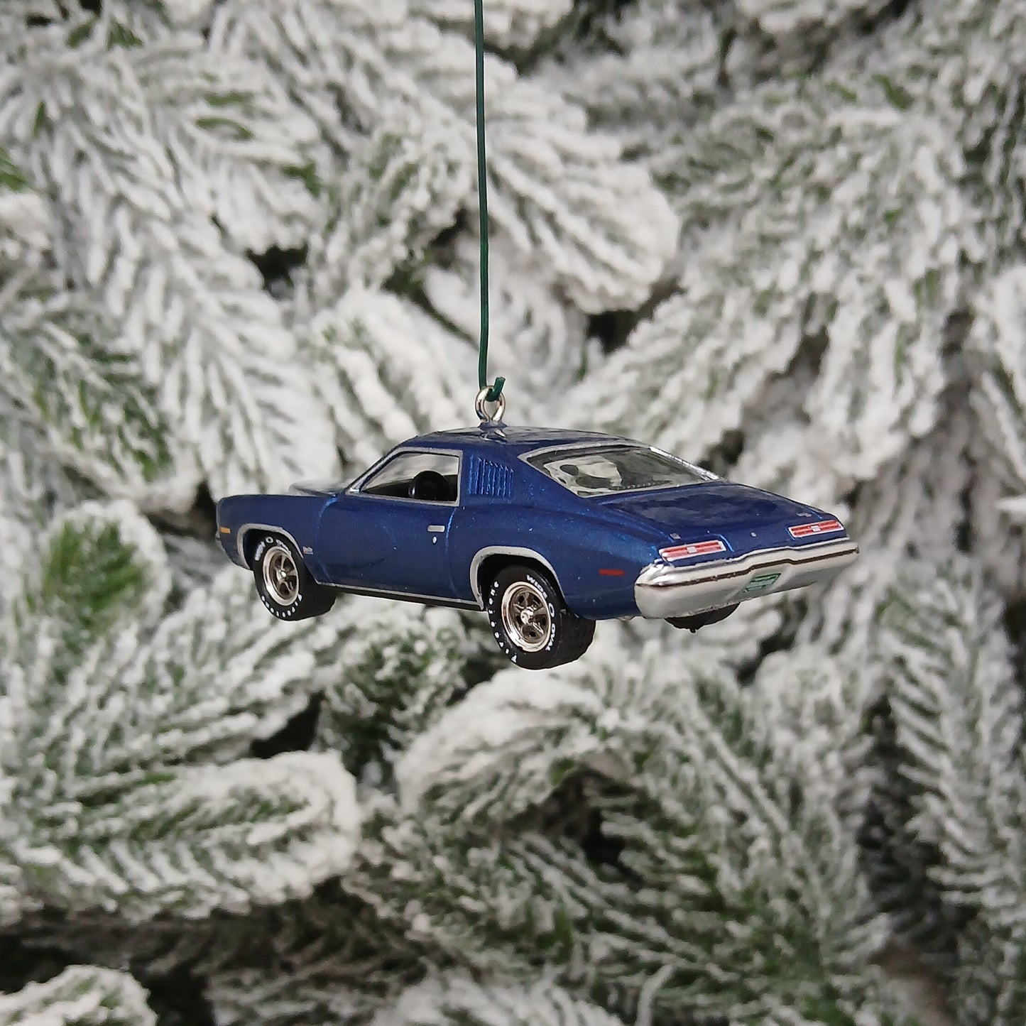 PONTIAC GRAND AM 1973 Christmas Tree Decoration Unique Xmas Gift Idea Blue Nicely Detailed 1974 1975