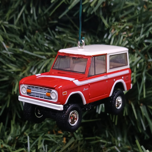 1975 Ford Bronco Christmas Ornament Gift Idea Xmas Decoration Classic Car/Truck Red
