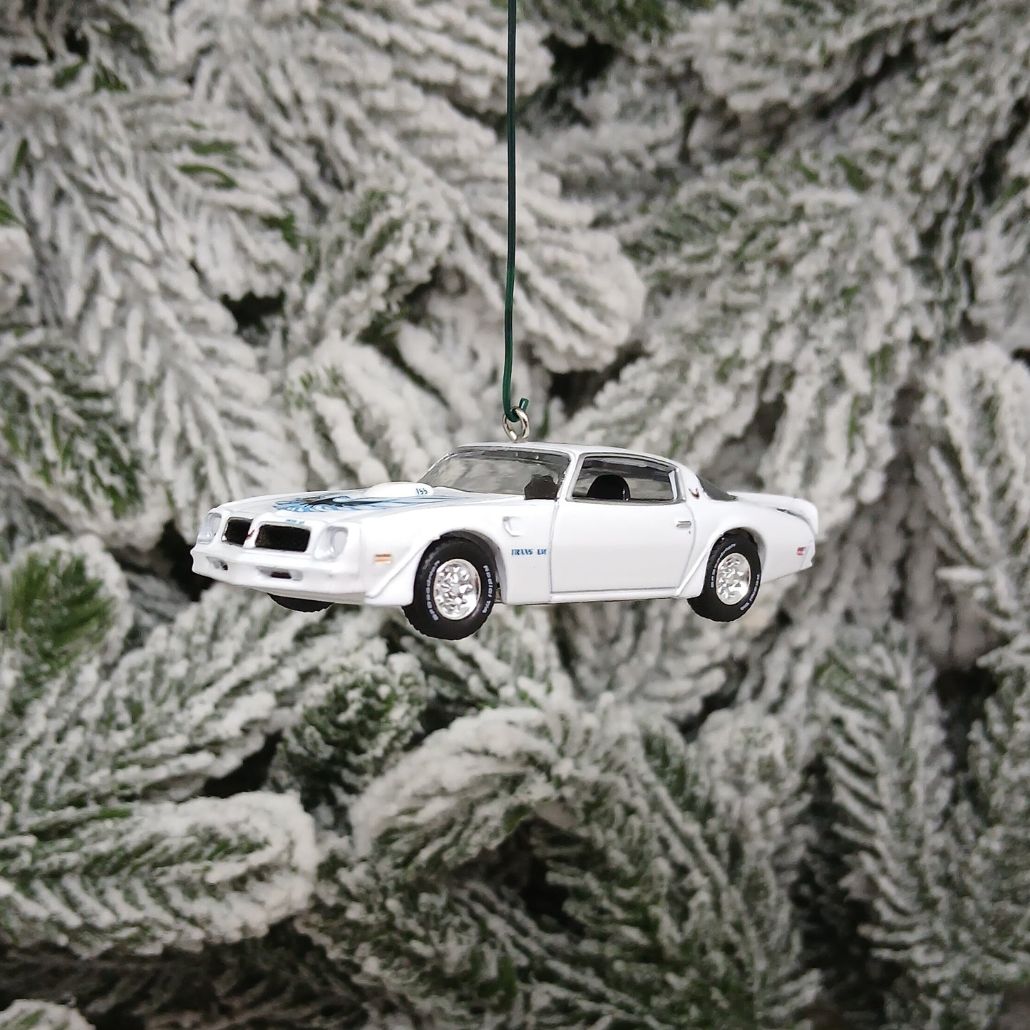 Pontiac 1976 Firebird Trans Am Ornament Christmas Tree Decoration Unique Gift White