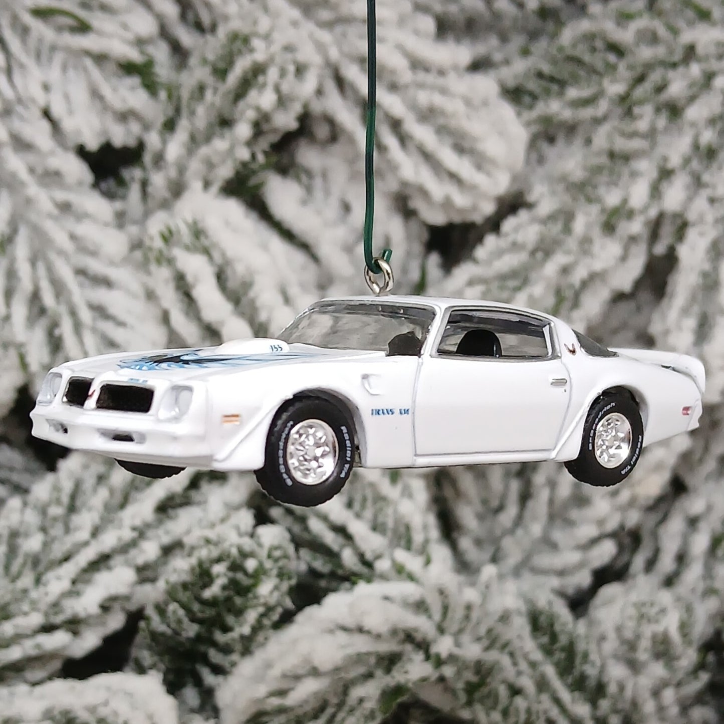 Pontiac 1976 Firebird Trans Am Ornament Christmas Tree Decoration Unique Gift White