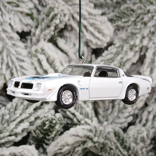 Pontiac 1976 Firebird Trans Am Ornament Christmas Tree Decoration Unique Gift White