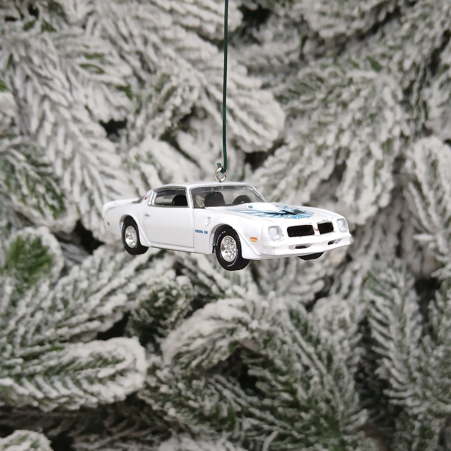 Pontiac 1976 Firebird Trans Am Ornament Christmas Tree Decoration Unique Gift White