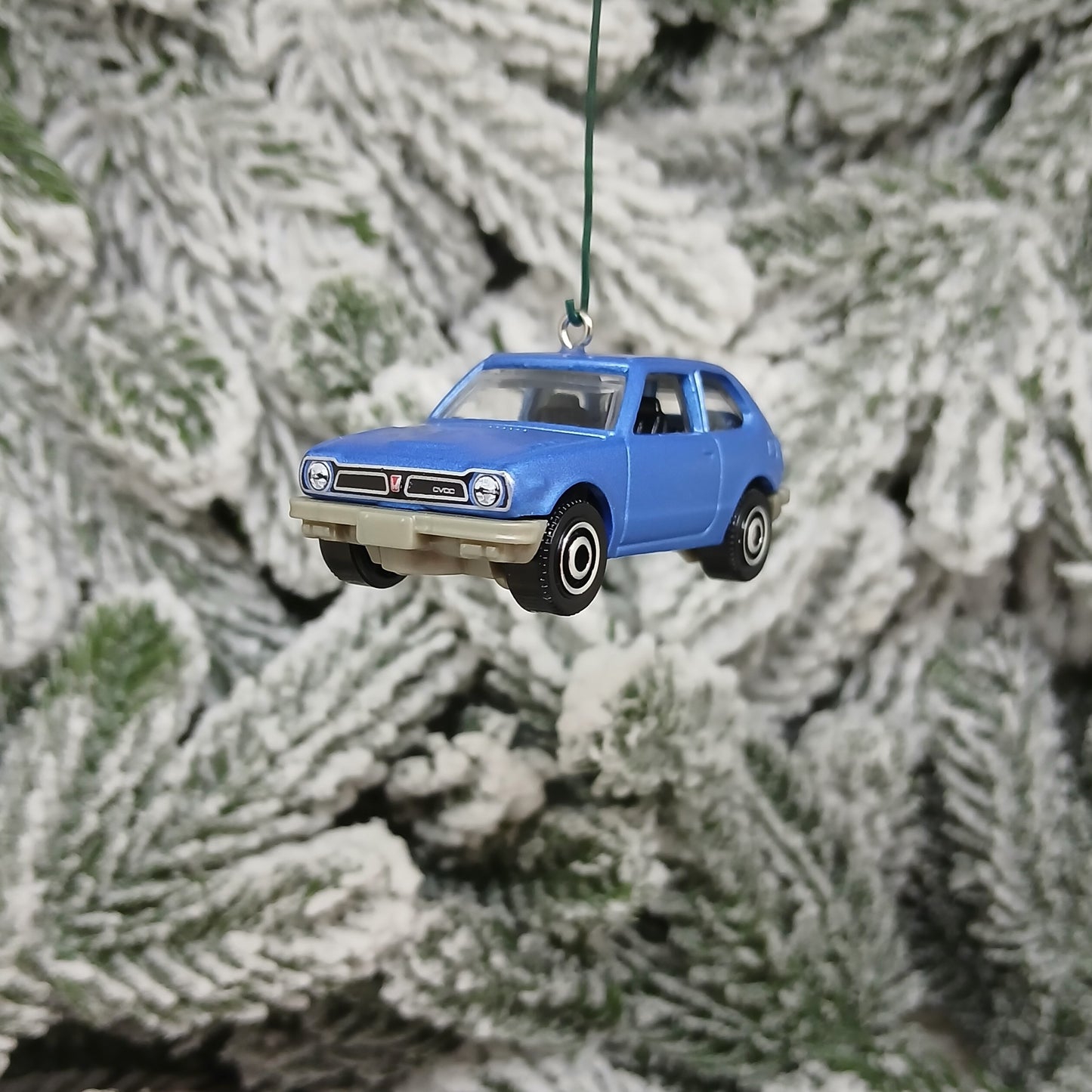 Honda Civic Ornament 1976 CVCC Christmas Gift Idea 1973-1979 Red Blue